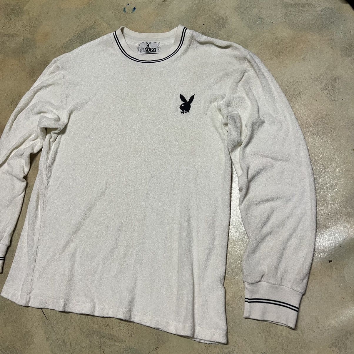 Playboy Playboy Small Logo Long Sleeve Fleece T Shirt Size US S / EU 44-46 / 1 - 2 Thumbnail