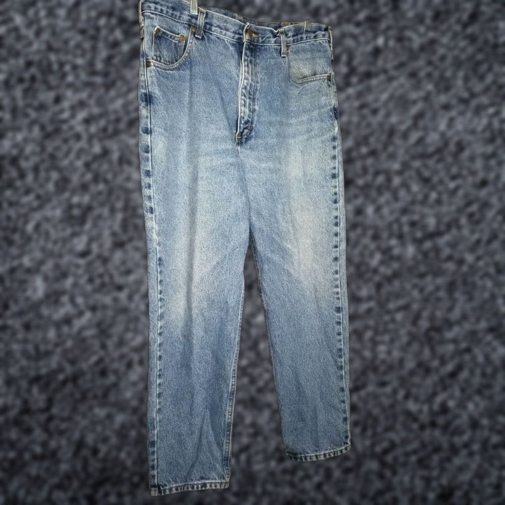 Carhartt Carhartt Jeans Mens 38x30 Denim Blue Distressed Traditional Fit 5-Pocket Size US 36 / EU 52 - 1 Thumbnail