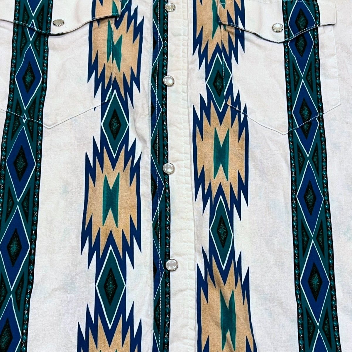 Pendleton Panhandle Aztec Striped Western Style Button Up Shirt Size US XL / EU 56 / 4 - 2 Thumbnail
