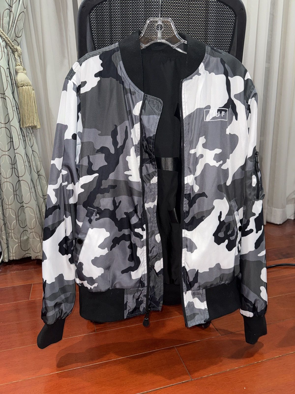Huf HUF reversible camo bomber Size US M / EU 48-50 / 2 - 1 Thumbnail