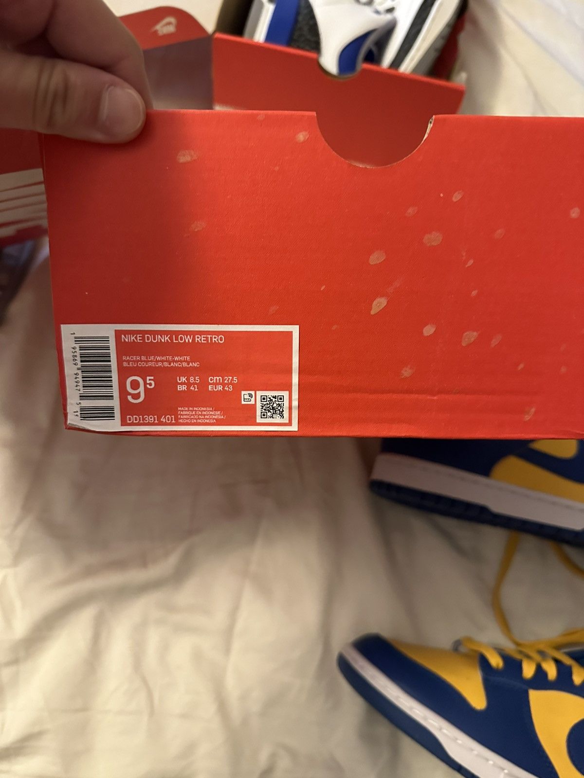 Nike Dunk 9.5 Yellow/Blue Size US 9.5 / EU 42-43 - 8 Thumbnail