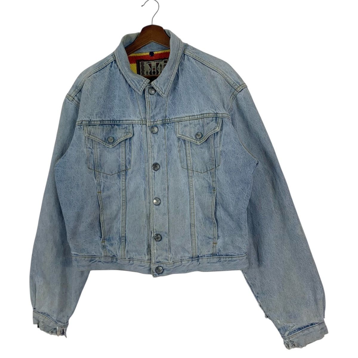 Edwin Vintage Bobson Cropped Denim Jacket Size US S / EU 44-46 / 1 - 3 Thumbnail