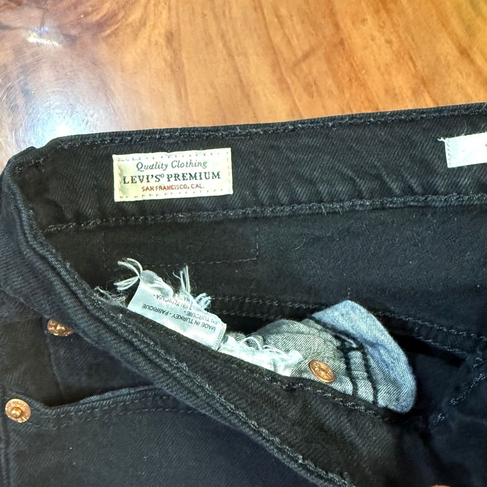 Levi's VINTAGE Levi's Wedgie Straight Jeans Women's 29 x 26.5 Denim Button Fly Cotton LL25 Size 29" - 5 Thumbnail