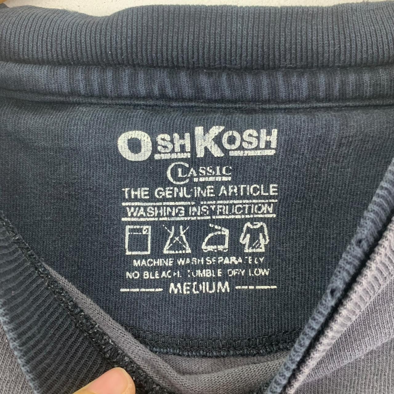 Oshkosh Vintage OSHKOSH JAPAN Classic Fit Plain Tee Shirt Top Size M / US 6-8 / IT 42-44 - 3 Thumbnail