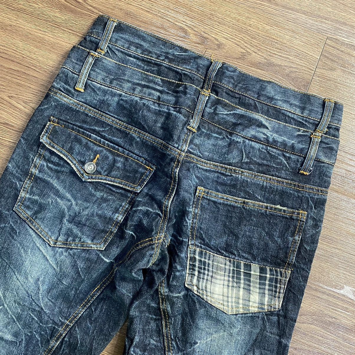 Hysteric Glamour DOUBLE WAIST JEANS NYLAUS CLOTHING RUSTY DENIM DISTRESSED Size US 31 - 9 Thumbnail