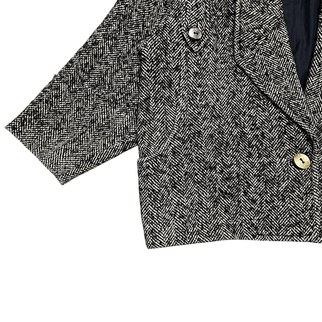 Issey Miyake Vintage 80's Shower Japanese Brand Wool Coat Size US M / EU 48-50 / 2 - 3 Thumbnail