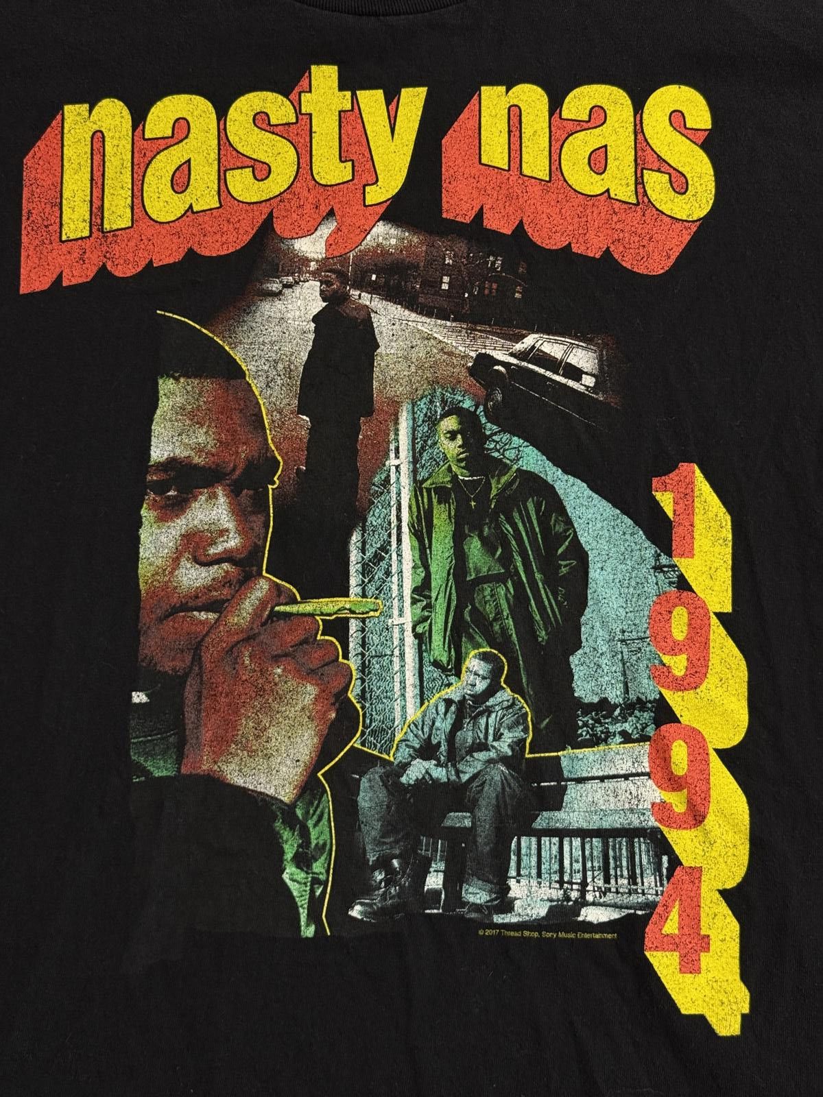 Nas Nas Rap Tee - Rapper Nasty Nas Hip Hop 1994 T-shirt - XL Size US XL / EU 56 / 4 - 3 Thumbnail