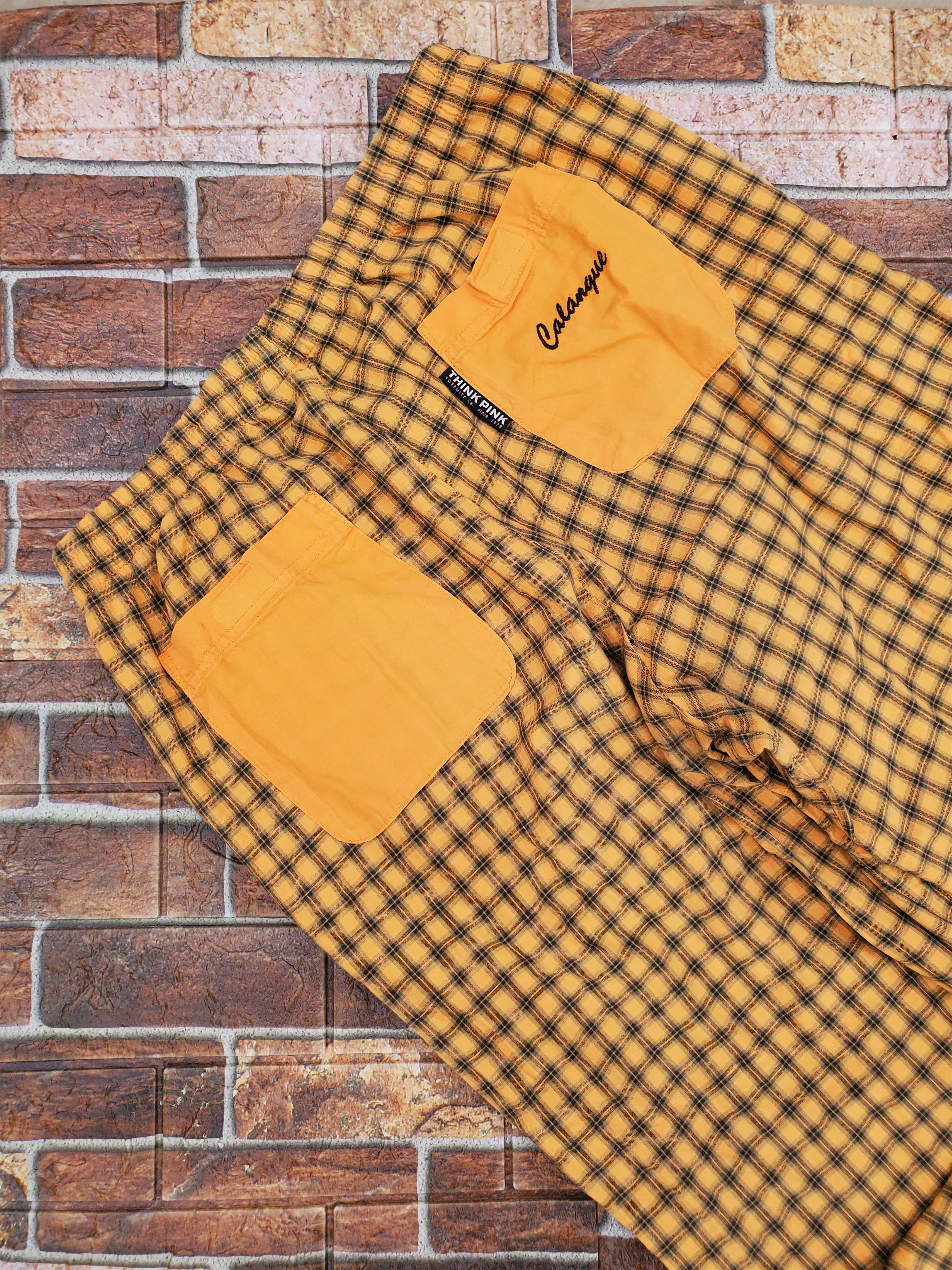 Vintage Think Pink vintage yellow pants Size US 34 / EU 50 - 3 Thumbnail