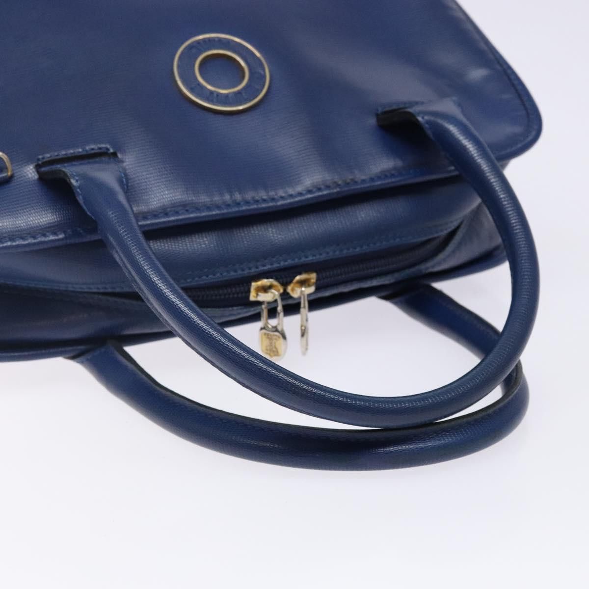 Celine CELINE Hand Bag Leather Blue Gold Size ONE SIZE - 7 Thumbnail