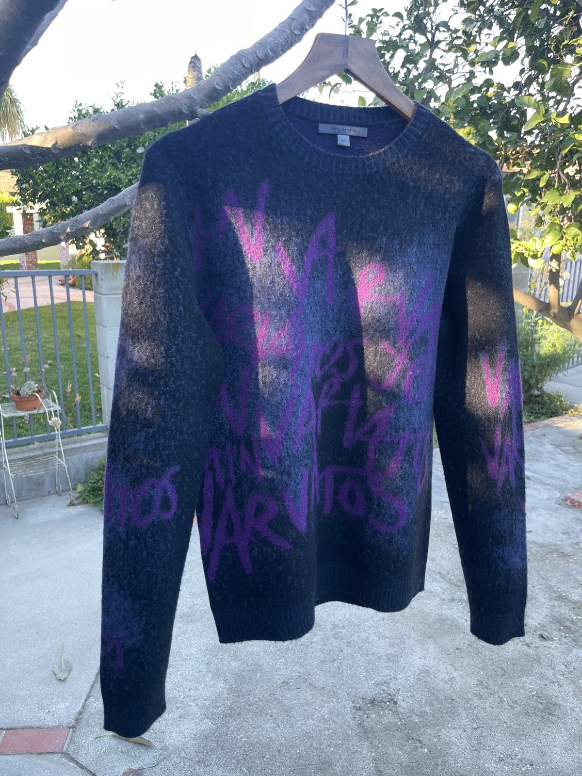 John Varvatos John Varvatos Wool Cashmere Crewneck Sweater XS Black Size US XS / EU 42 / 0 - 6 Thumbnail