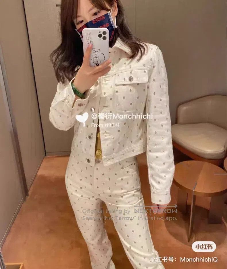 Hermes Hermes Brown and White Pig Nose Printed Denim Pants Size 24" / US 00 / IT 34 - 9 Thumbnail