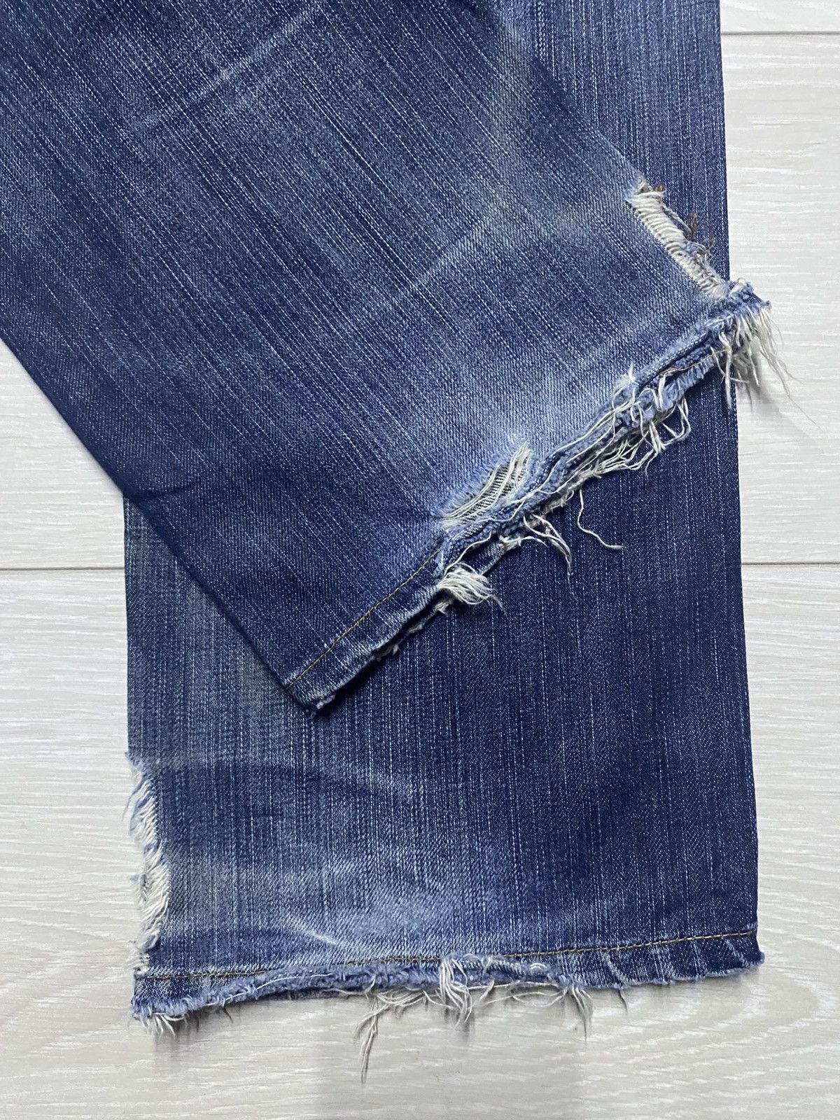 Edwin Vintage Edwin 503 Faded Wash Distressed Jeans Size US 27 - 9 Thumbnail