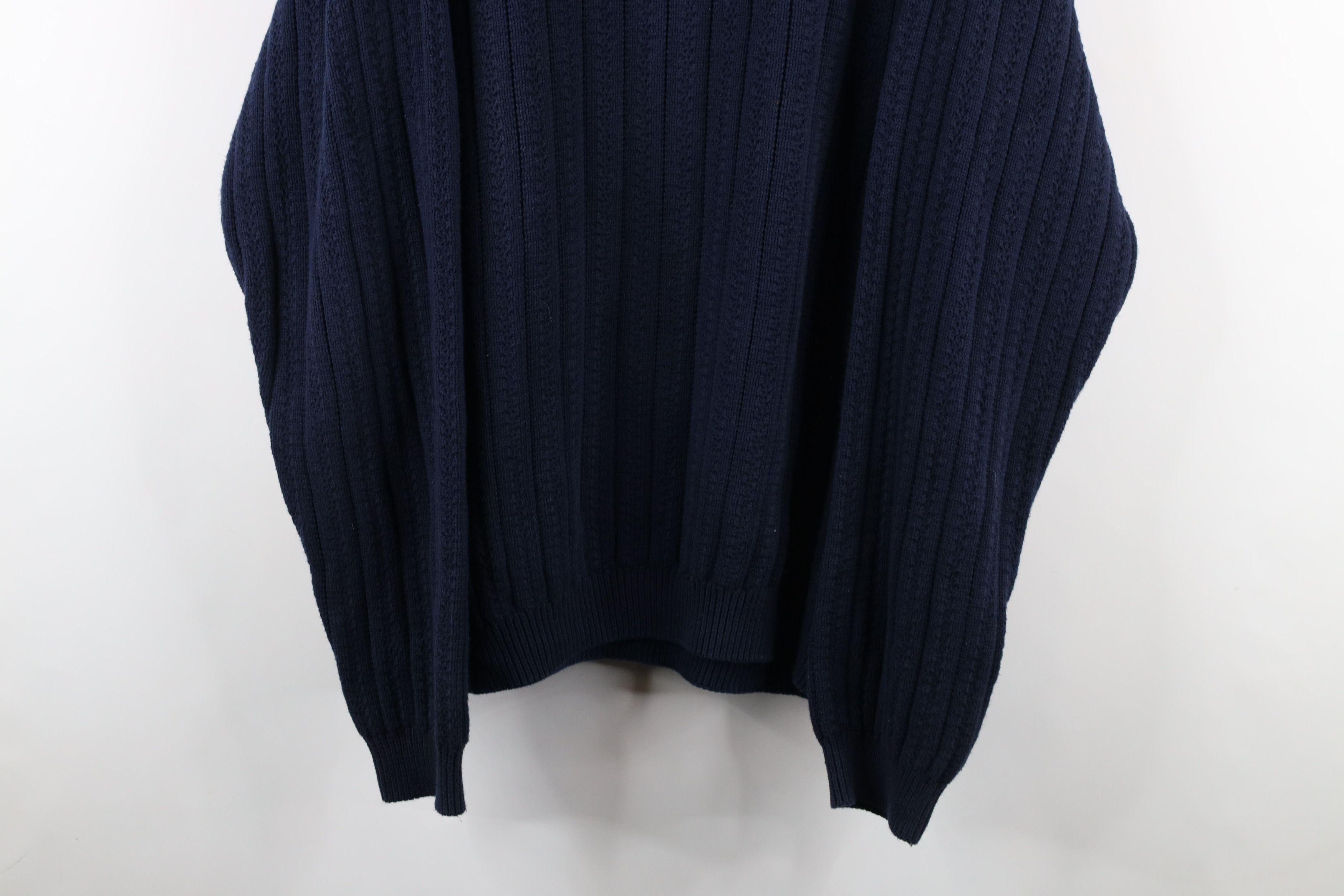 Izod Vintage IZOD Chunky Ribbed Knit Crewneck Sweater Cotton Size US L / EU 52-54 / 3 - 3 Thumbnail