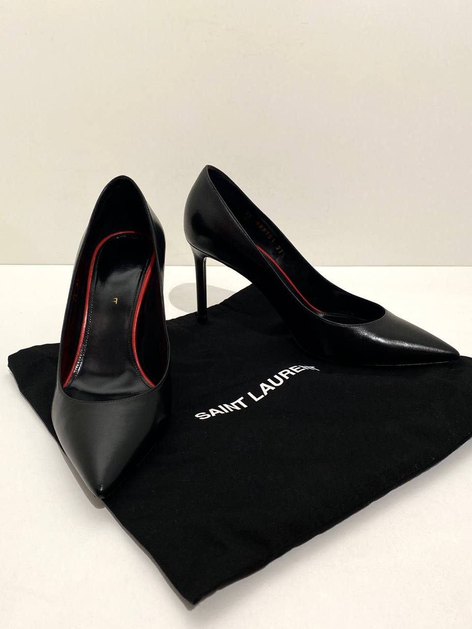 Saint Laurent Paris Saint Laurent Paris Anja Opium Leather Pointed Pumps Heels Size US 6.5 / IT 36.5 - 3 Thumbnail