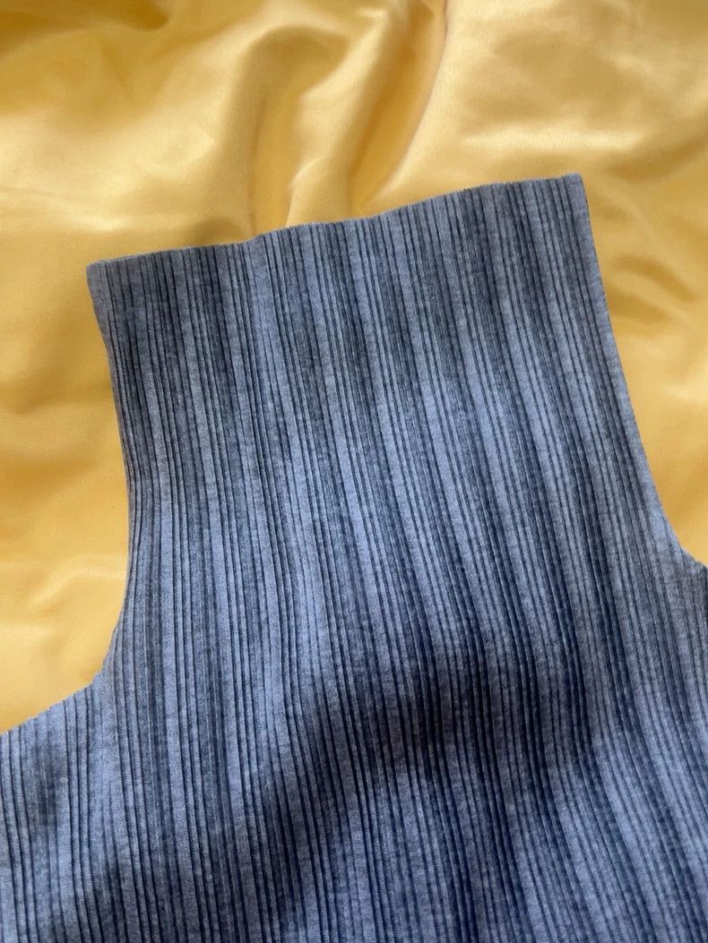 Issey Miyake issey miyake Grey high-necked ribbed top 2506-Nextarrow Size US L / EU 52-54 / 3 - 2 Thumbnail