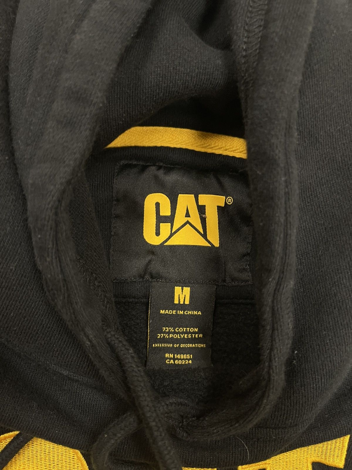 Caterpillar × Vintage CAT HOODIE EMBROIDED Y2K Size US M / EU 48-50 / 2 - 4 Thumbnail
