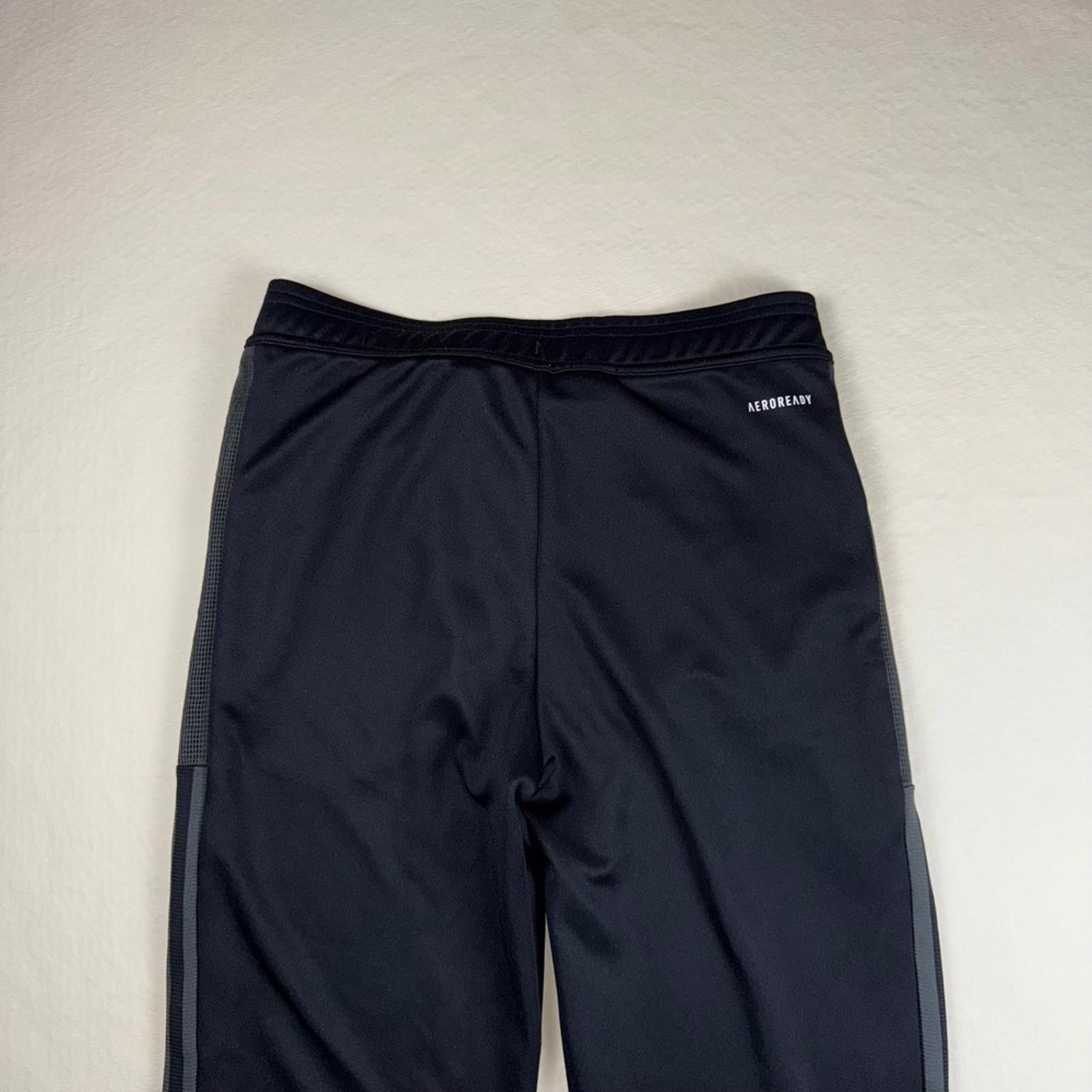 Adidas Adidas Kids Aeroready Track Pants Black Athletic Joggers Size ONE SIZE - 9 Thumbnail