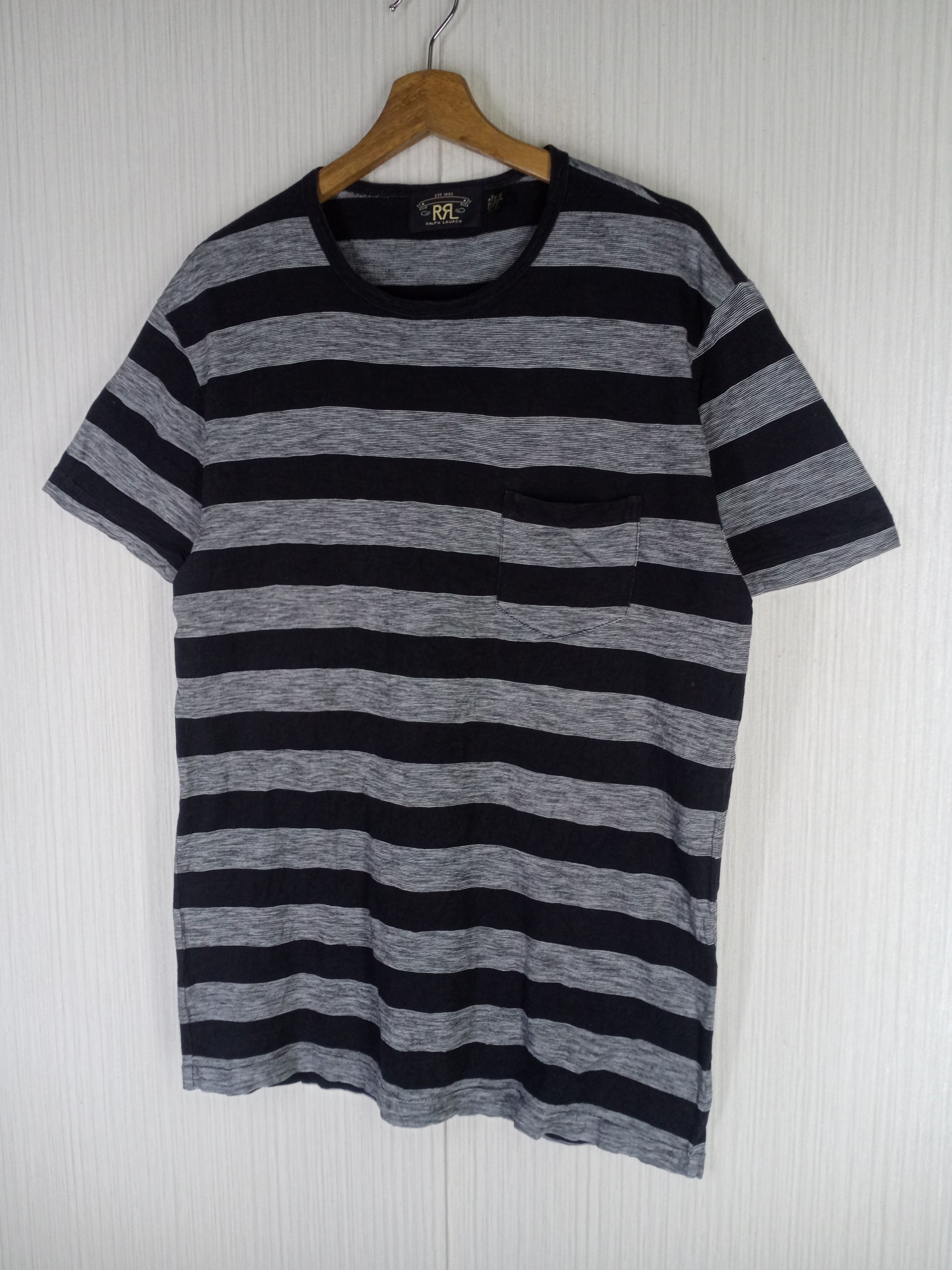 Polo Ralph Lauren Rare Vintage RRL Ralph Lauren Striped Tshirt Size US M / EU 48-50 / 2 - 3 Thumbnail