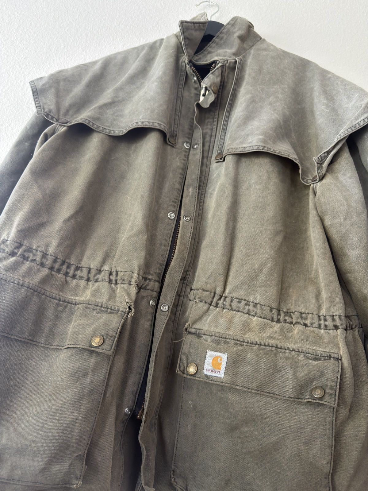Carhartt VTG Carhartt Army Green Jacket Size US XL / EU 56 / 4 - 2 Thumbnail