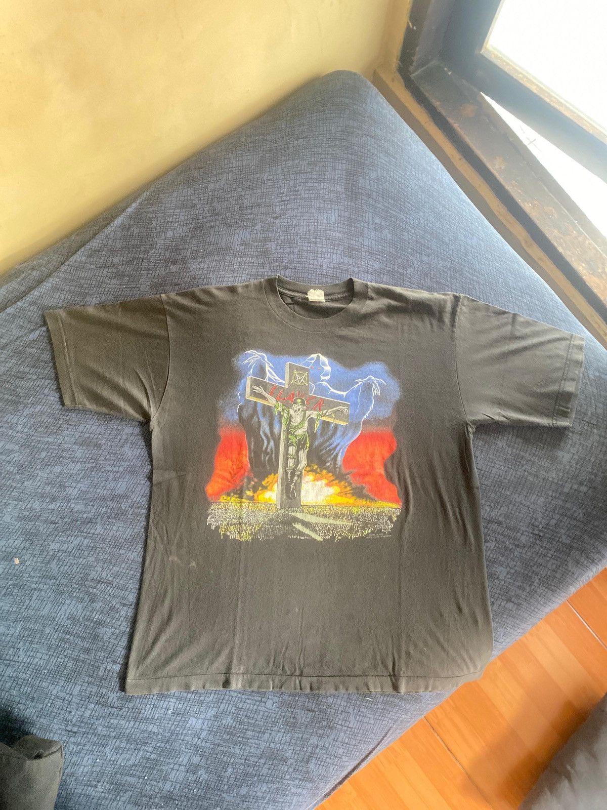 Band Tees Vintage 90s Slayer Season In The Abys Size US XL / EU 56 / 4 - 1 Thumbnail
