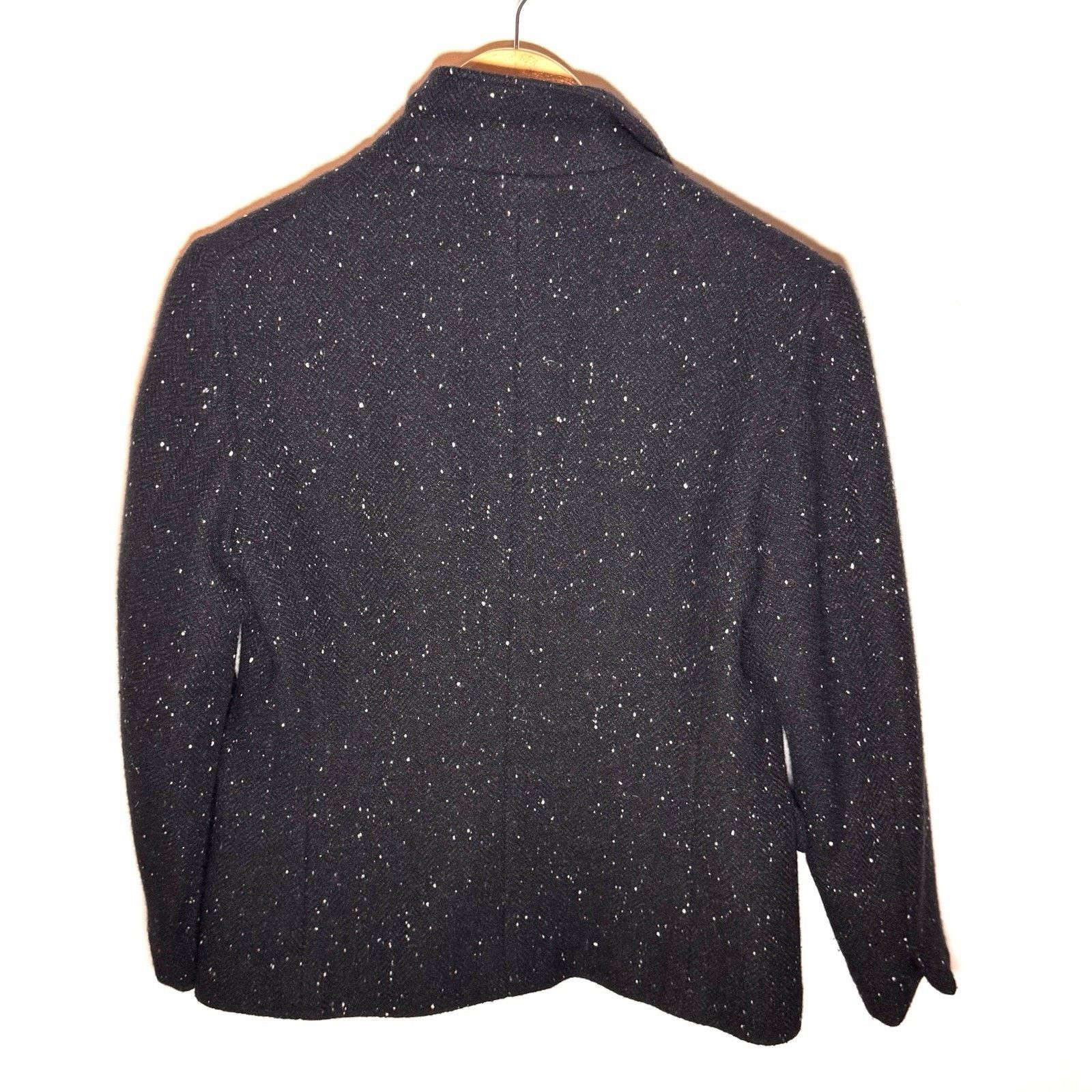 Jil Sander VTG Jil Sander Black Speckled Wool Blazer Jacket Late 90s S Size S / US 4 / IT 40 - 12 Thumbnail