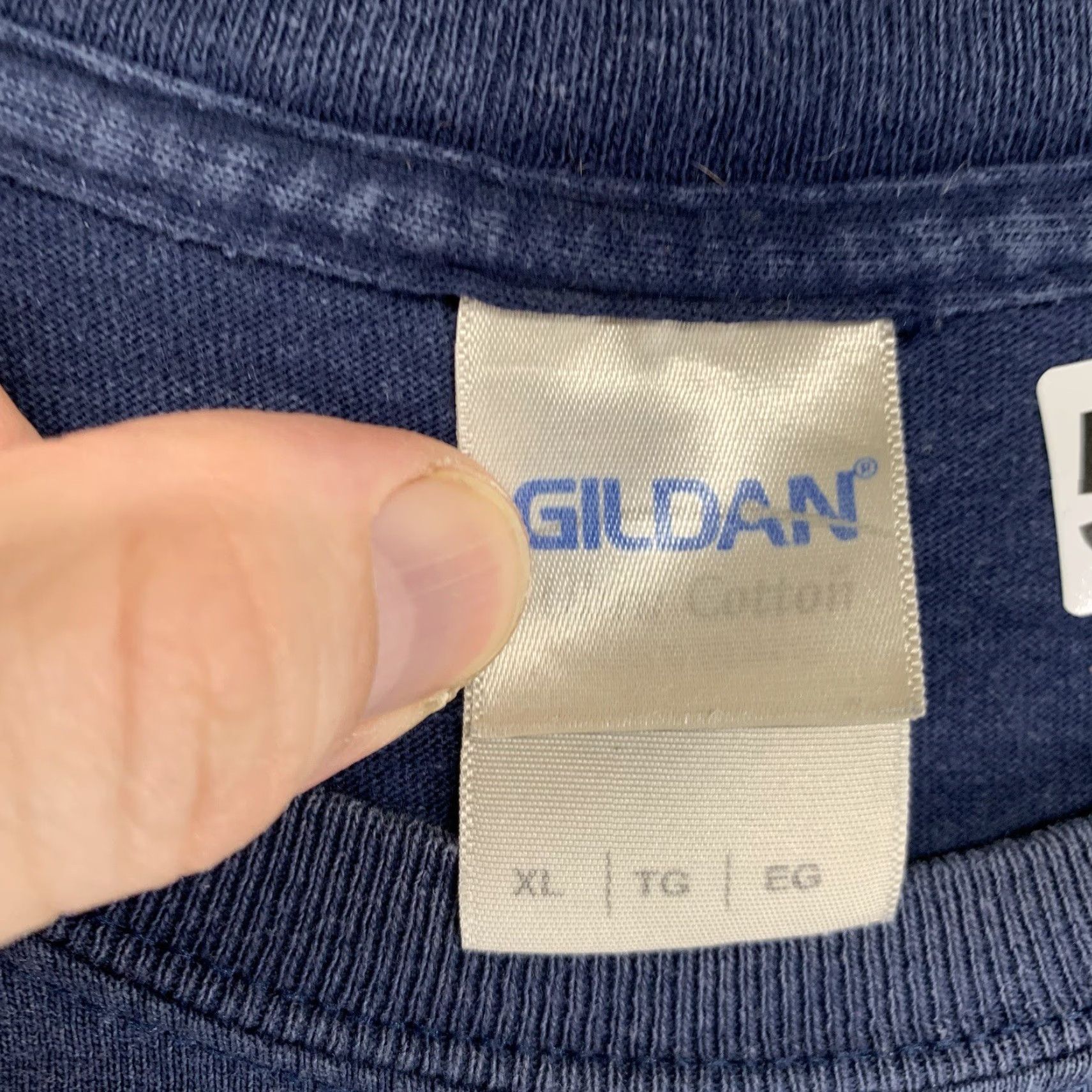 Gildan Gildan City Of Champions Boston Strong Graphic Tee Adult Large Faded Blue 90s Sports Mens Size US L / EU 52-54 / 3 - 6 Thumbnail