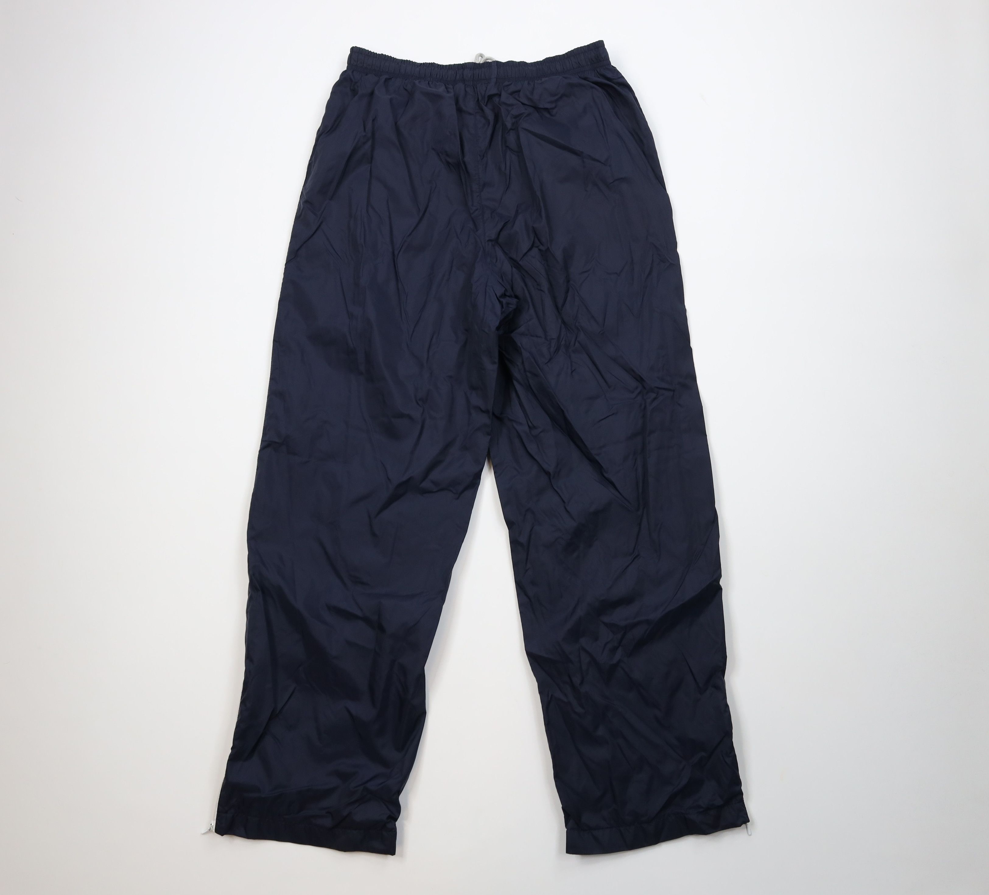 Nike Vintage 90s Nike Scott Mini Swoosh Lined Wide Leg Pants Blue Size 30" / US 8 / IT 44 - 9 Thumbnail