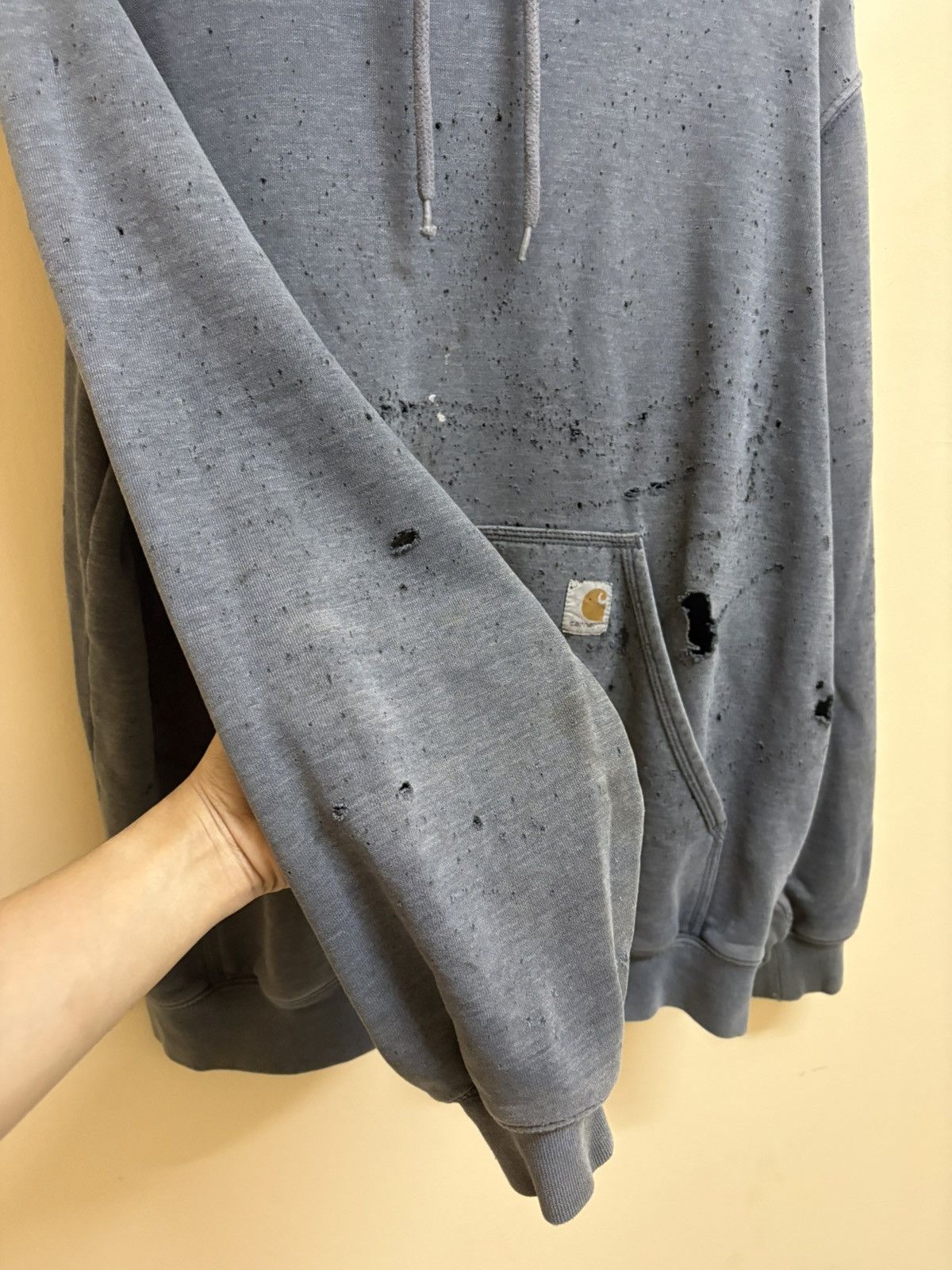 Carhartt Vintage Carhartt Hoodie Damaged Trashed Sun Faded Distressed Size US L / EU 52-54 / 3 - 12 Thumbnail