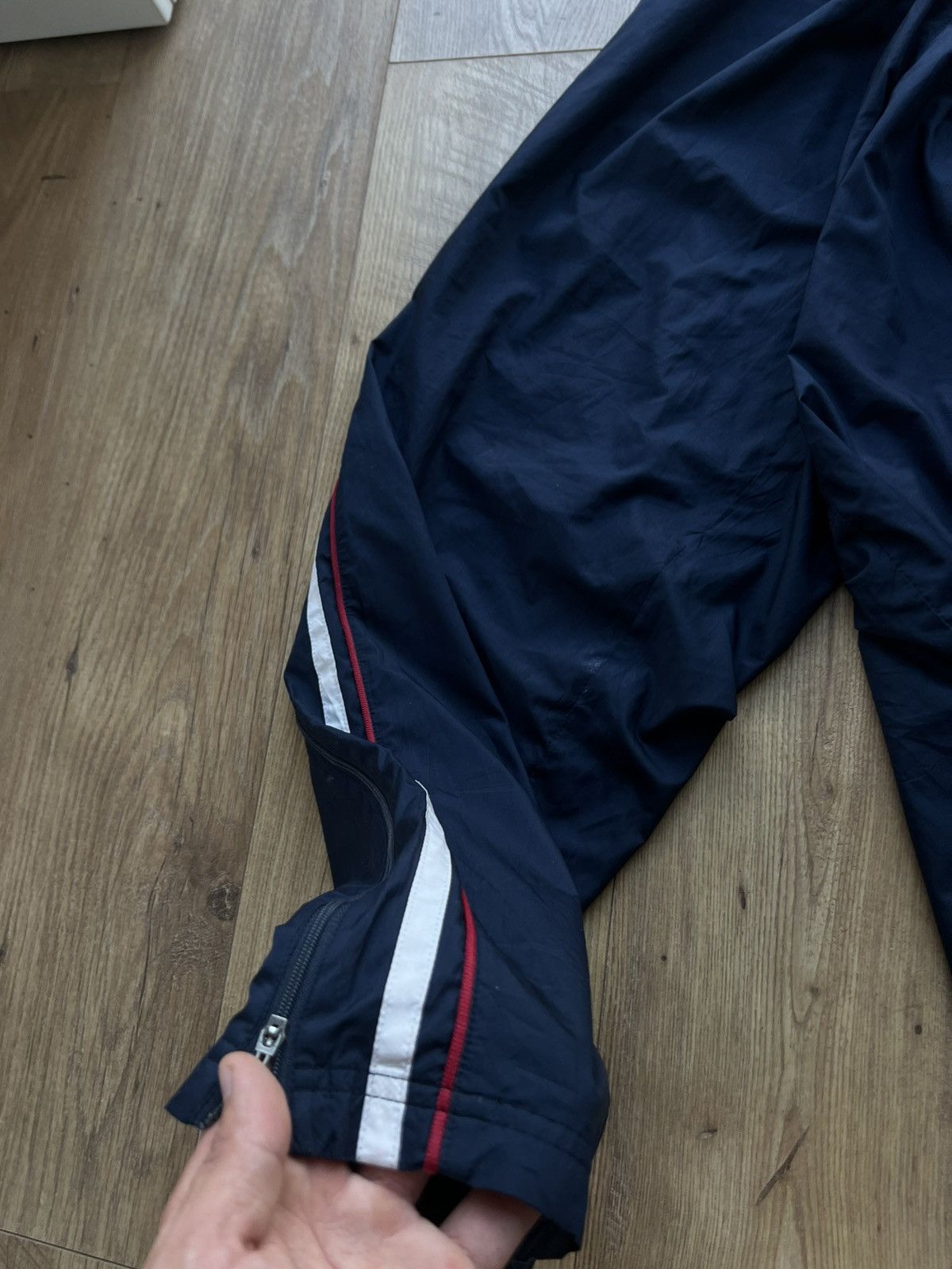 Nike 00’s NIKE BAGGY SWOOSH LOGO Y2K TRACK PANTS RARE Size US 34 / EU 50 - 3 Thumbnail