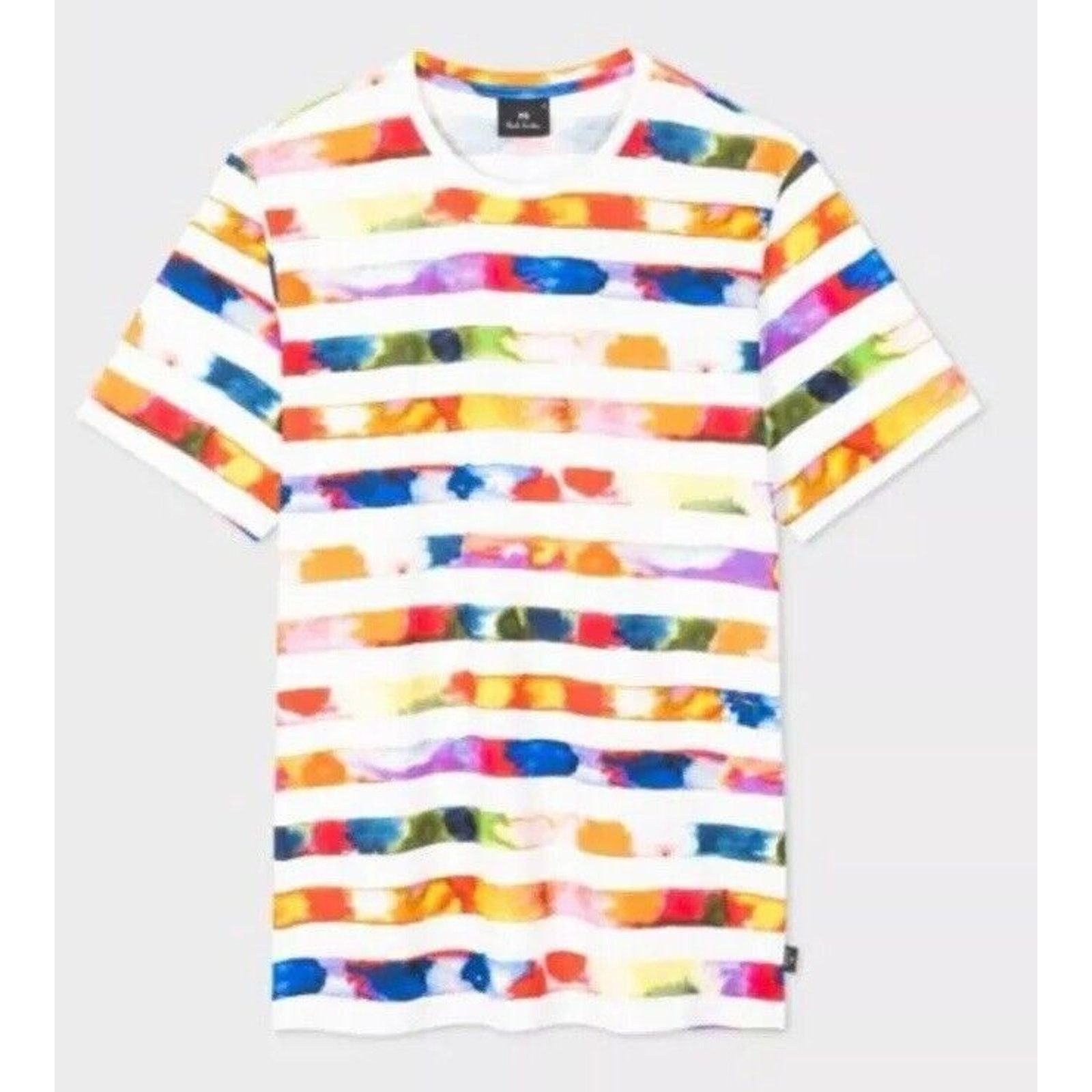Paul Smith NWT $125 Paul Smith Reg Fit Watercolor Stripe T Shirt Medium Size US M / EU 48-50 / 2 - 1 Thumbnail