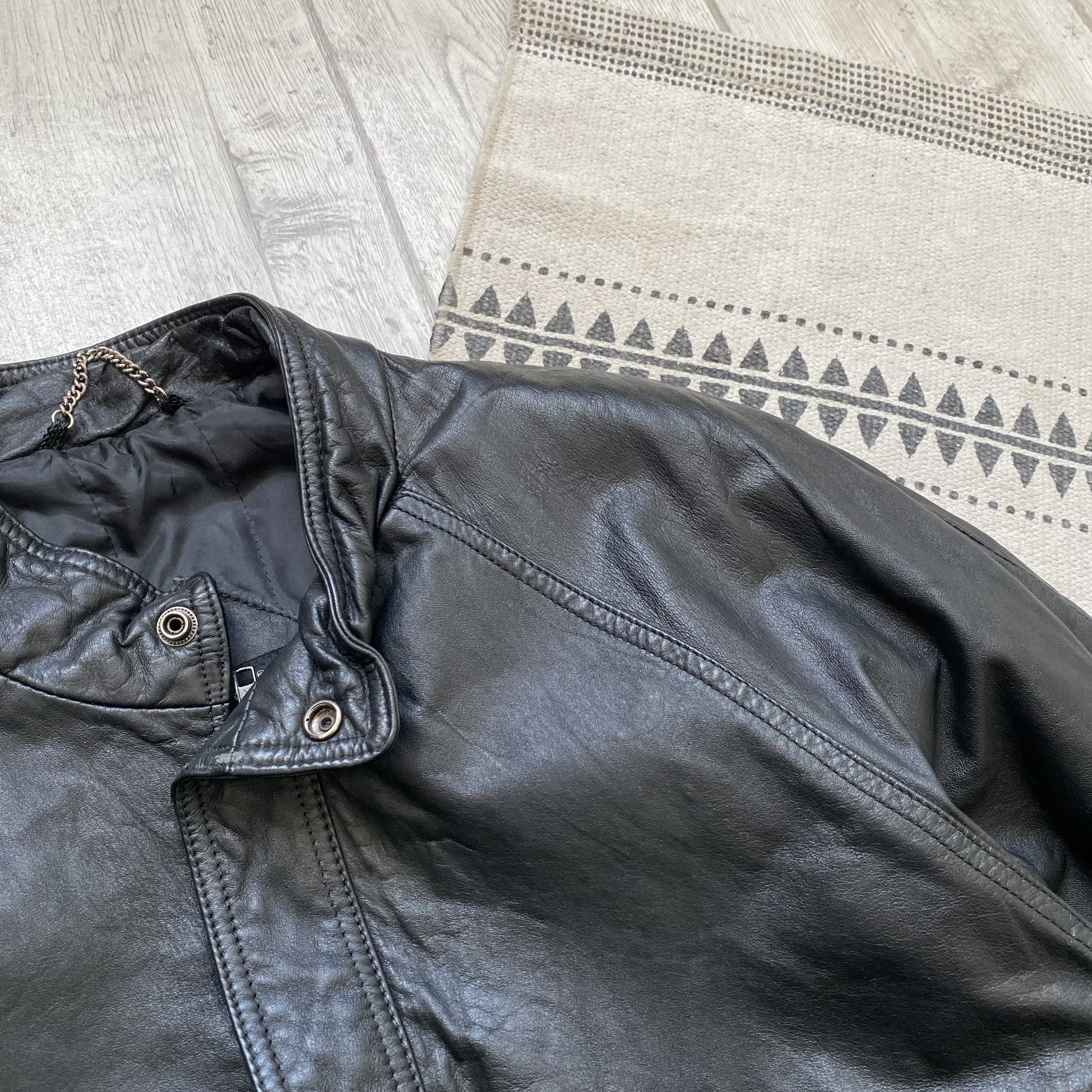 Genuine Leather Vintage 90s Real leather fight bomber jacket Avirex style Size US S / EU 44-46 / 1 - 5 Thumbnail