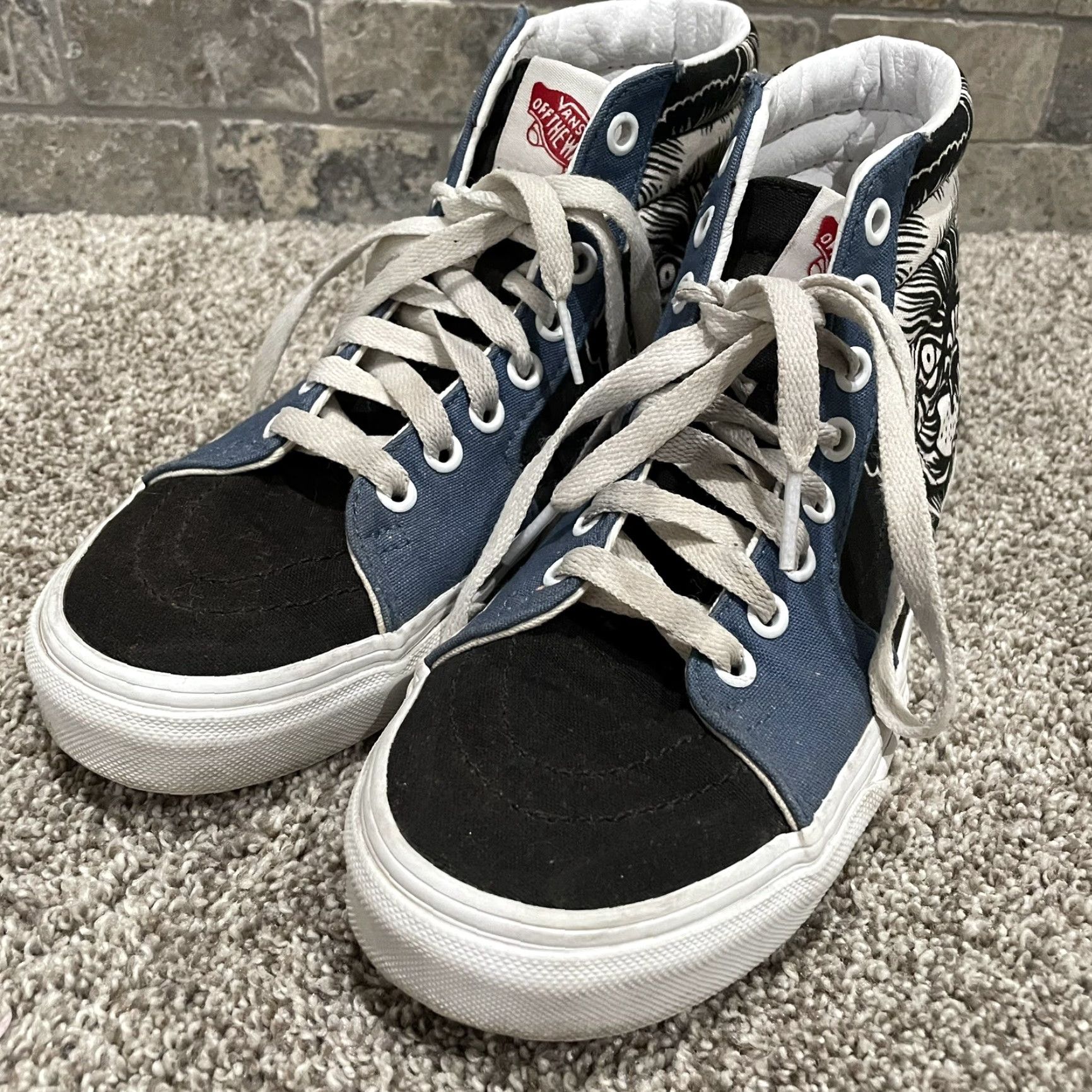Vans VANS Off The Wall High Top Shoes Mens 5 Multicolor Sneaker Size US S / EU 44-46 / 1 - 3 Thumbnail