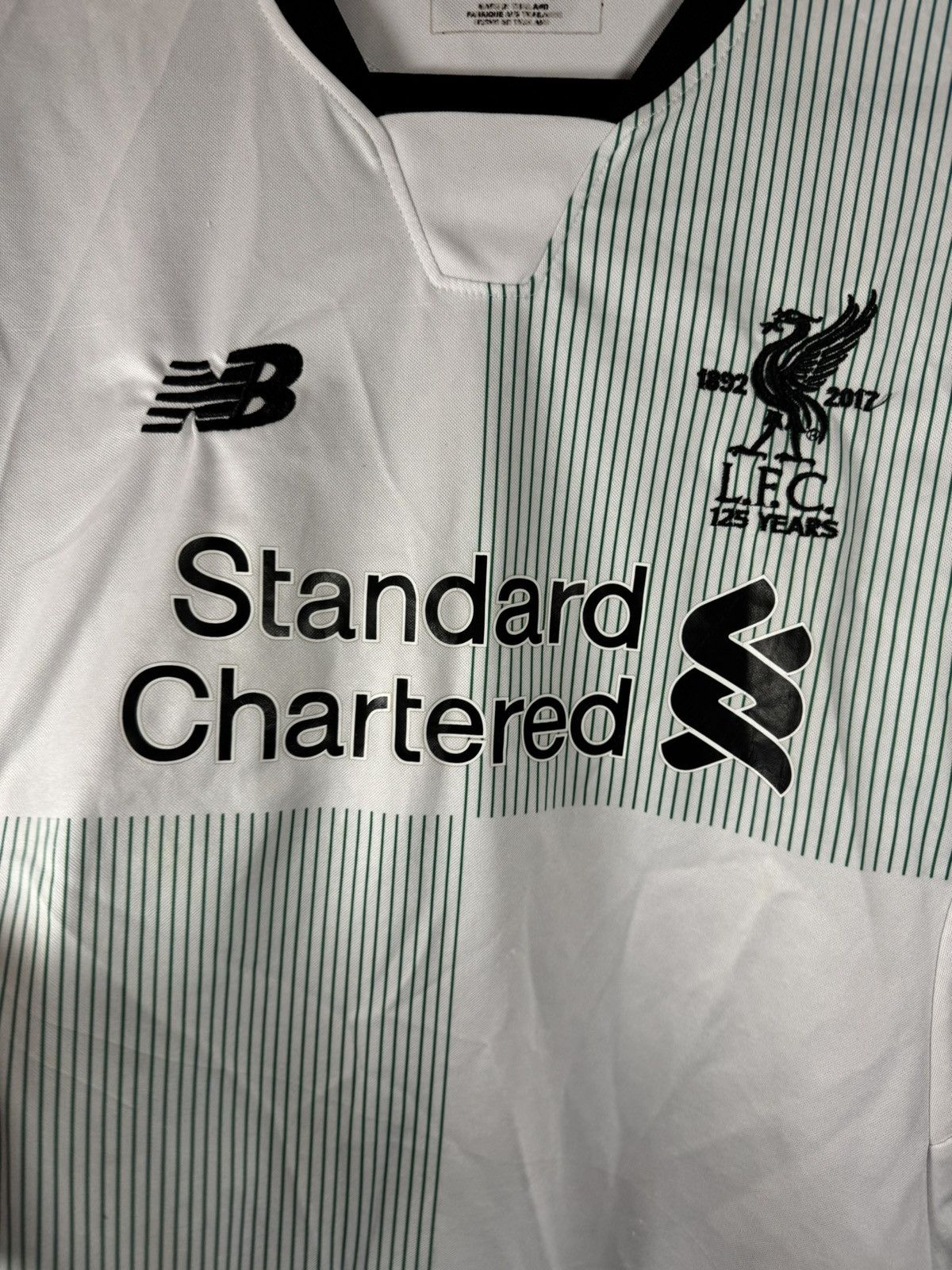 New Balance × Vintage M.SALAH Vintage Liverpool 2017/18 New Balance Jersey Large Size US L / EU 52-54 / 3 - 7 Thumbnail