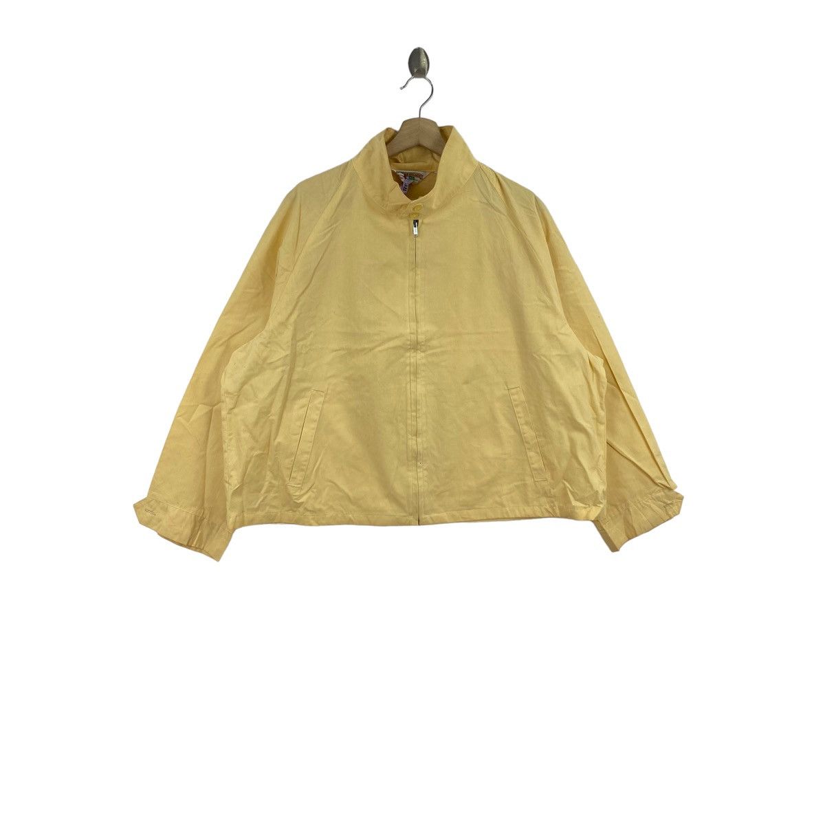 Vintage Vintage WEATHER BREAKER USA Brand Linen Yellow Bomber Jacket Size US XXL / EU 58 / 5 - 1 Thumbnail