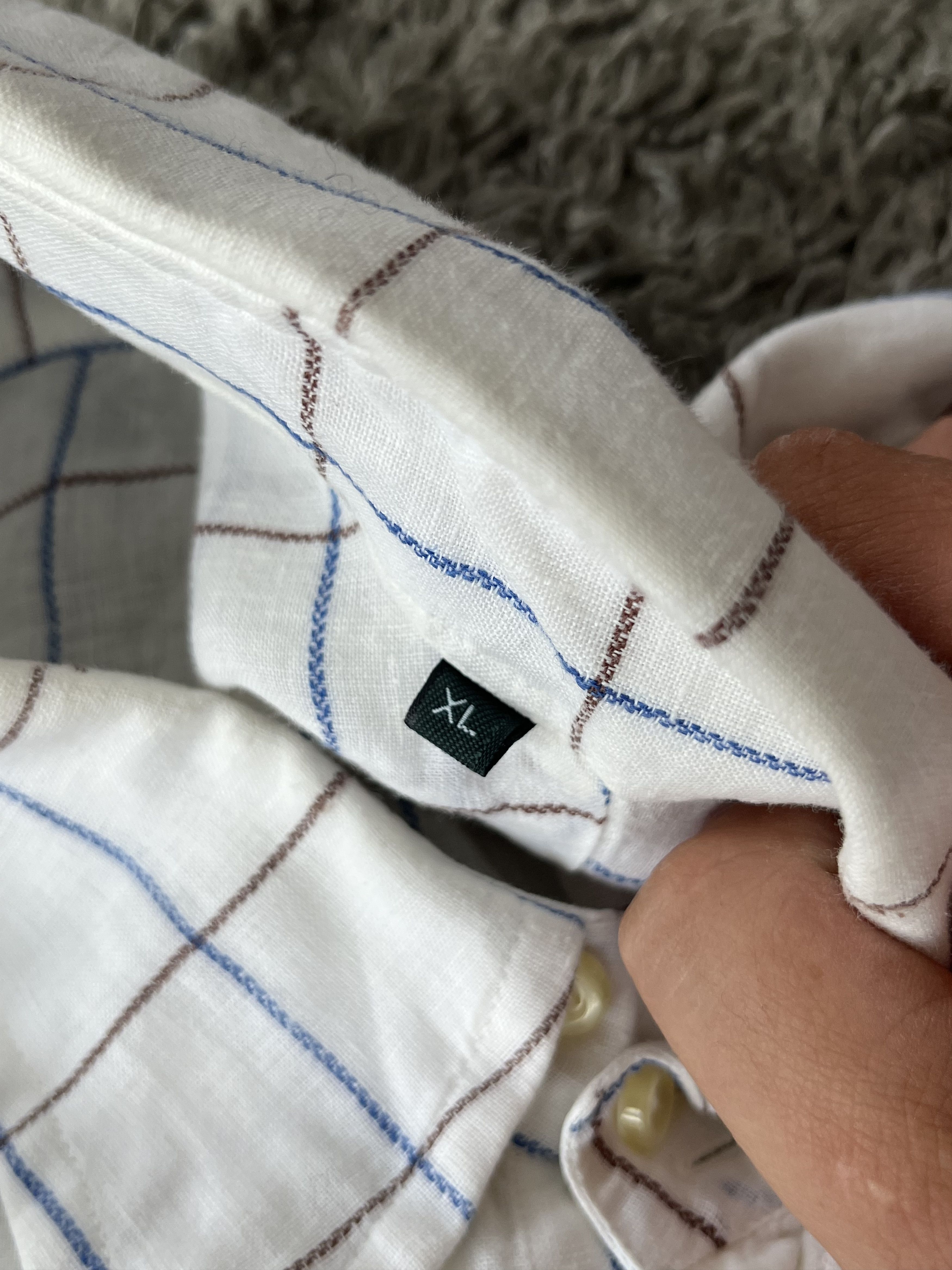 Canali CANALI Vintage Checkered Shirt Very Rare MADE IN ITALY Size US XL / EU 56 / 4 - 9 Thumbnail