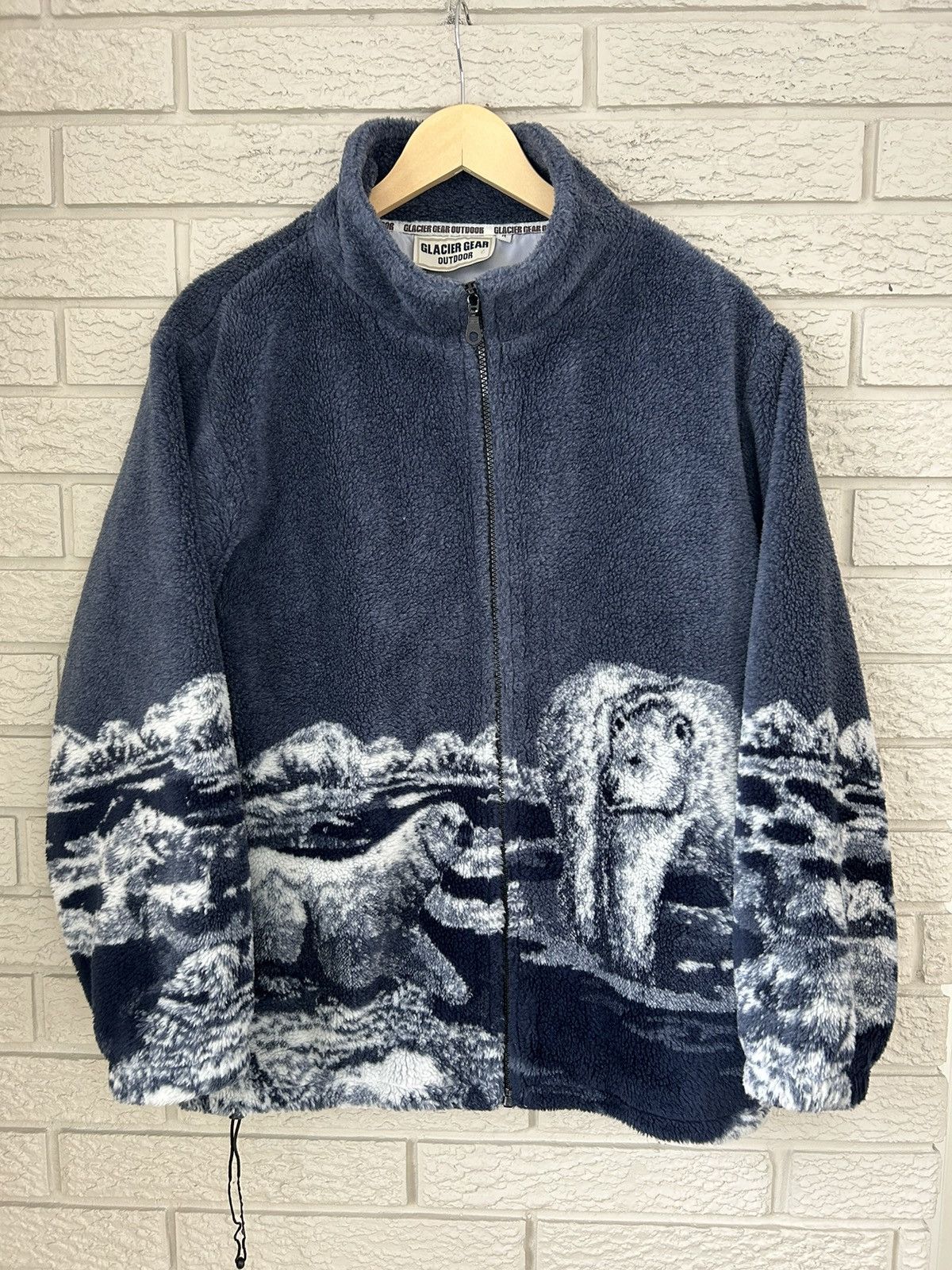Vintage Vintage Polar Bear Zip Up Fleece Size US M / EU 48-50 / 2 - 1 Thumbnail