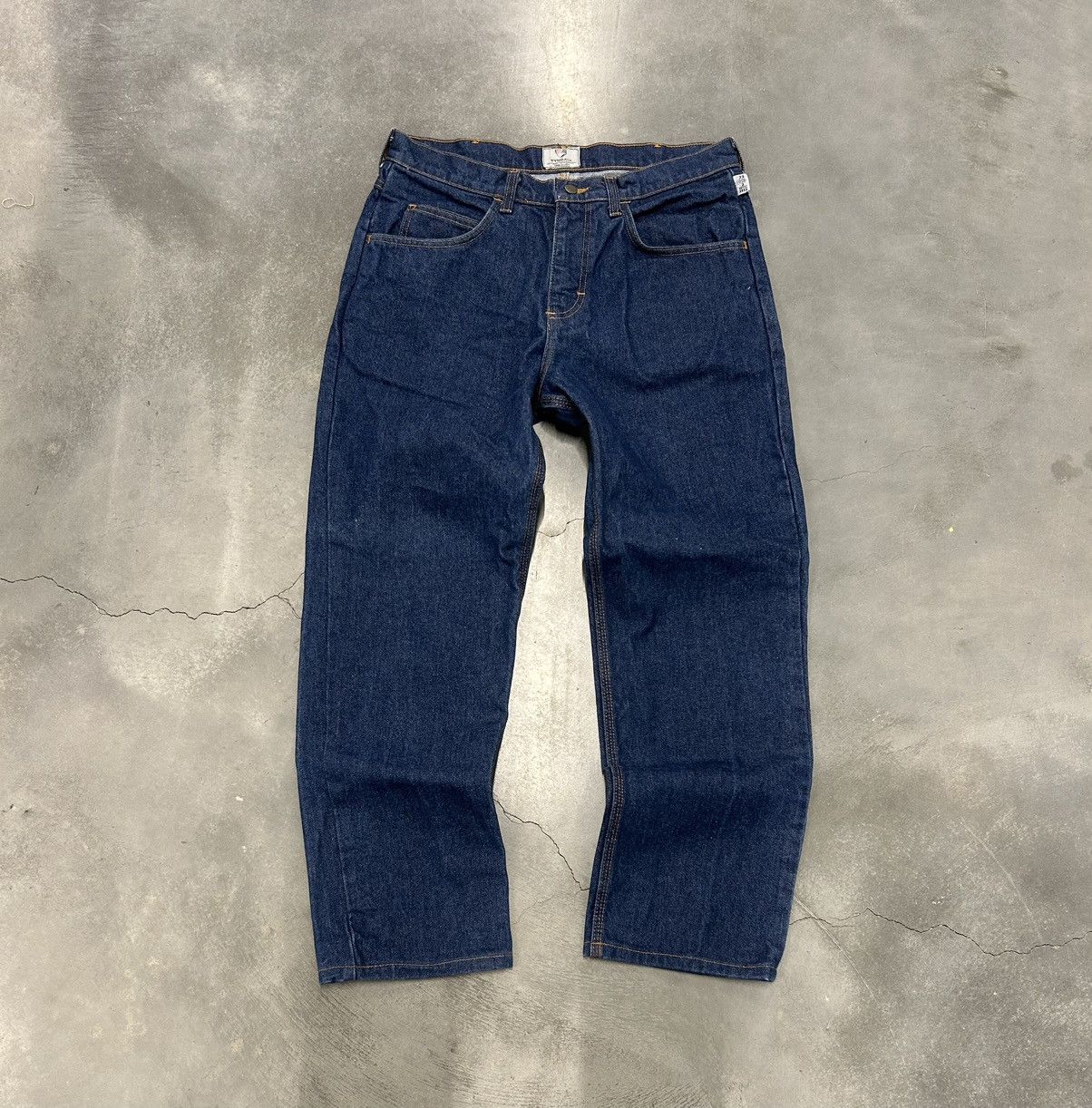 Vintage Vintage navy blue denim jeans Size US 34 / EU 50 - 1 Thumbnail