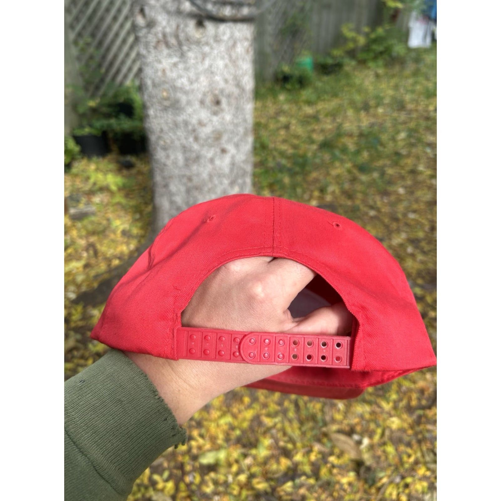 Vintage VINTAGE Unbranded SnapBack Hat Cap Men Adjustable Red Ken’s Redi Mix Concrete Truck Construction NOS Cap Hat Men Adjustable Red Size ONE SIZE - 4 Thumbnail
