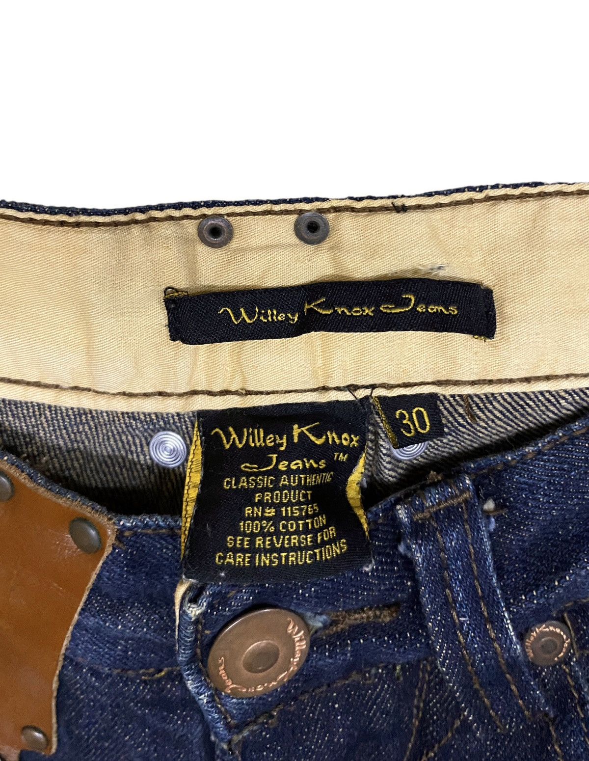If Six Was Nine × Japanese Brand × Le Grande Bleu (L.G.B.) Rare Vintage Japaness Brand Willey Knox Flared Jeans 2000s Size US 30 / EU 46 - 12 Thumbnail