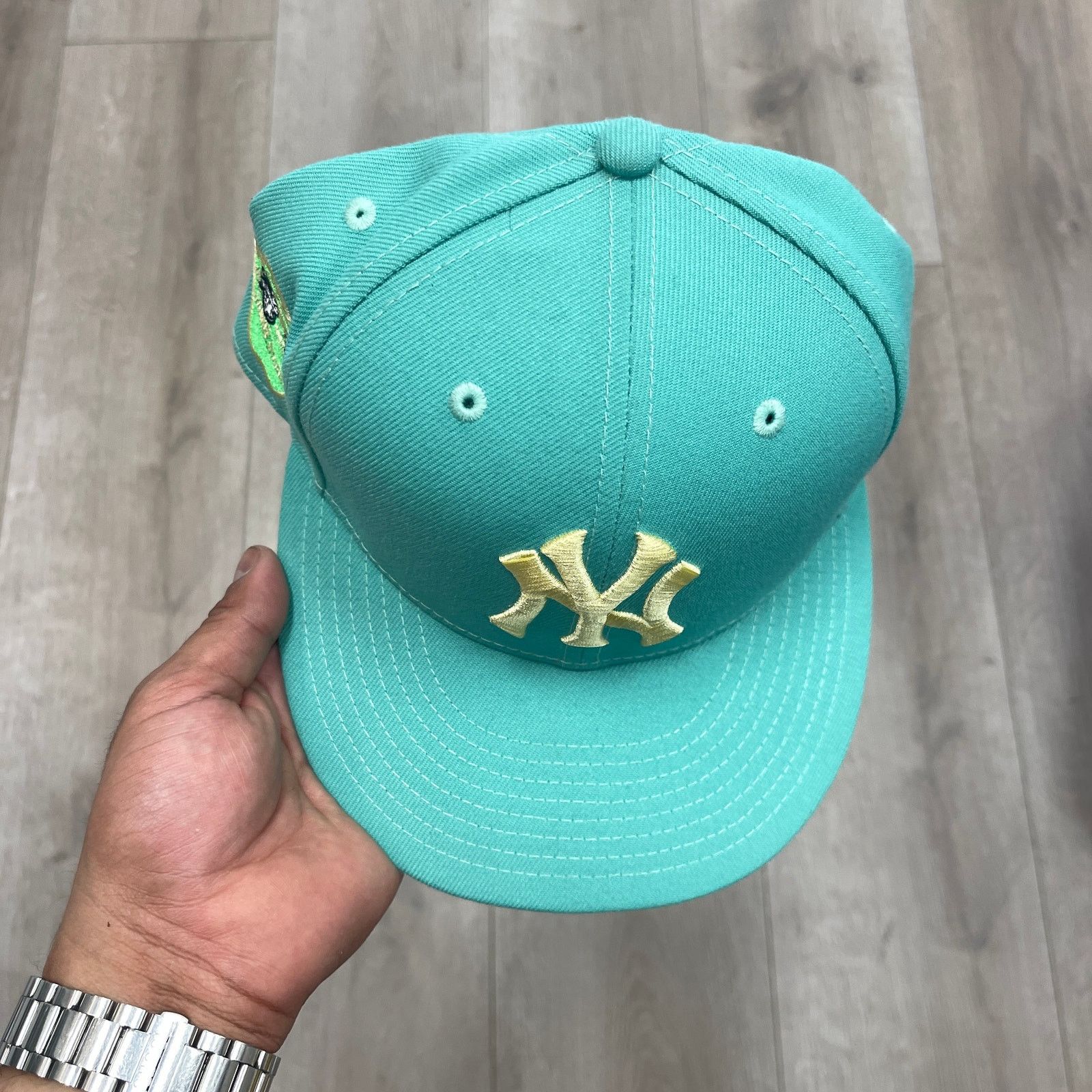 New Era New Era Yankees 1977 All-Star Game Patch Teal Hat 7 1/4 Size ONE SIZE - 3 Thumbnail