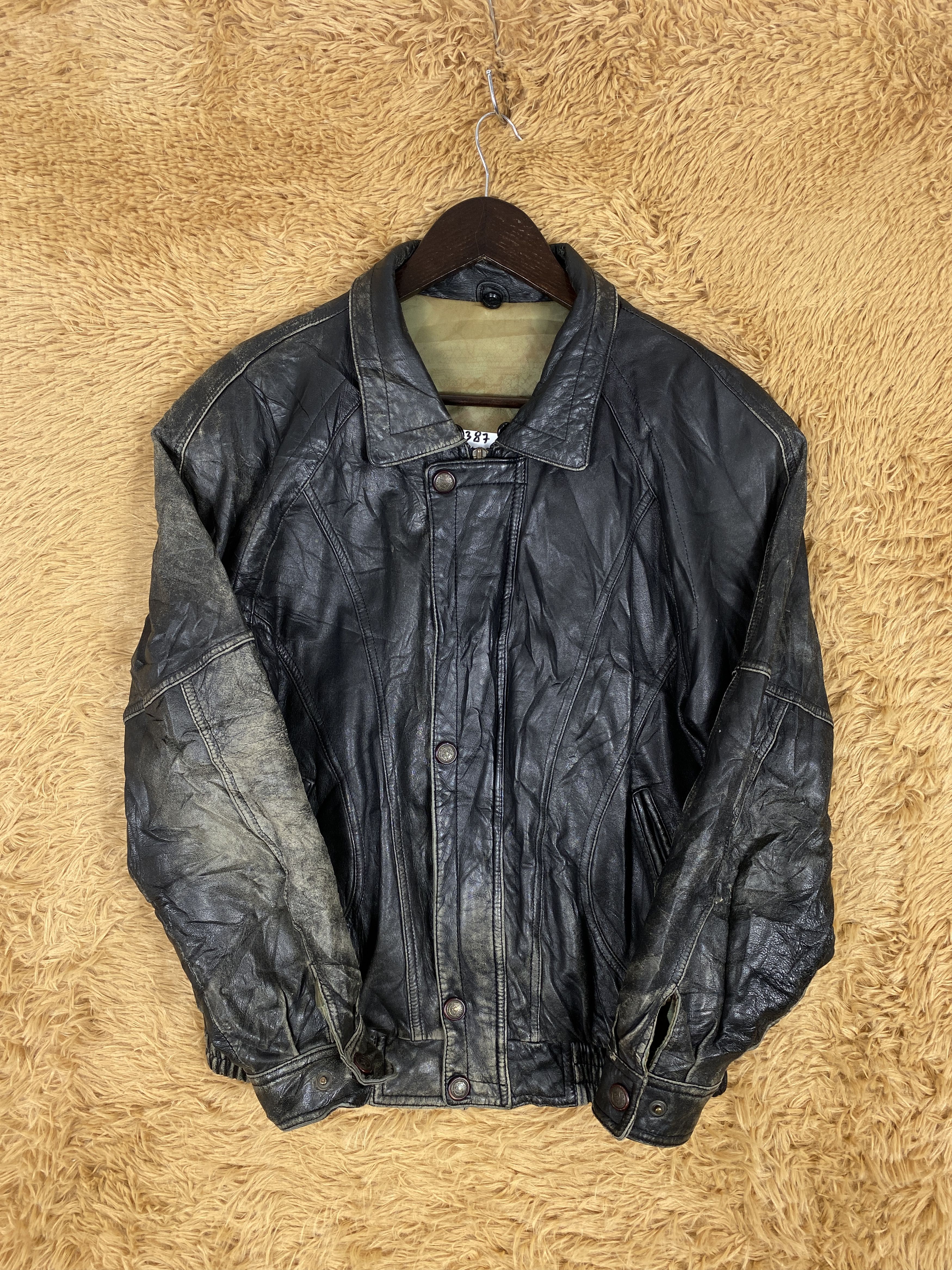 Vintage Vintage Rugged Pvc Leather Jacket J2387 Size US S / EU 44-46 / 1 - 5 Thumbnail