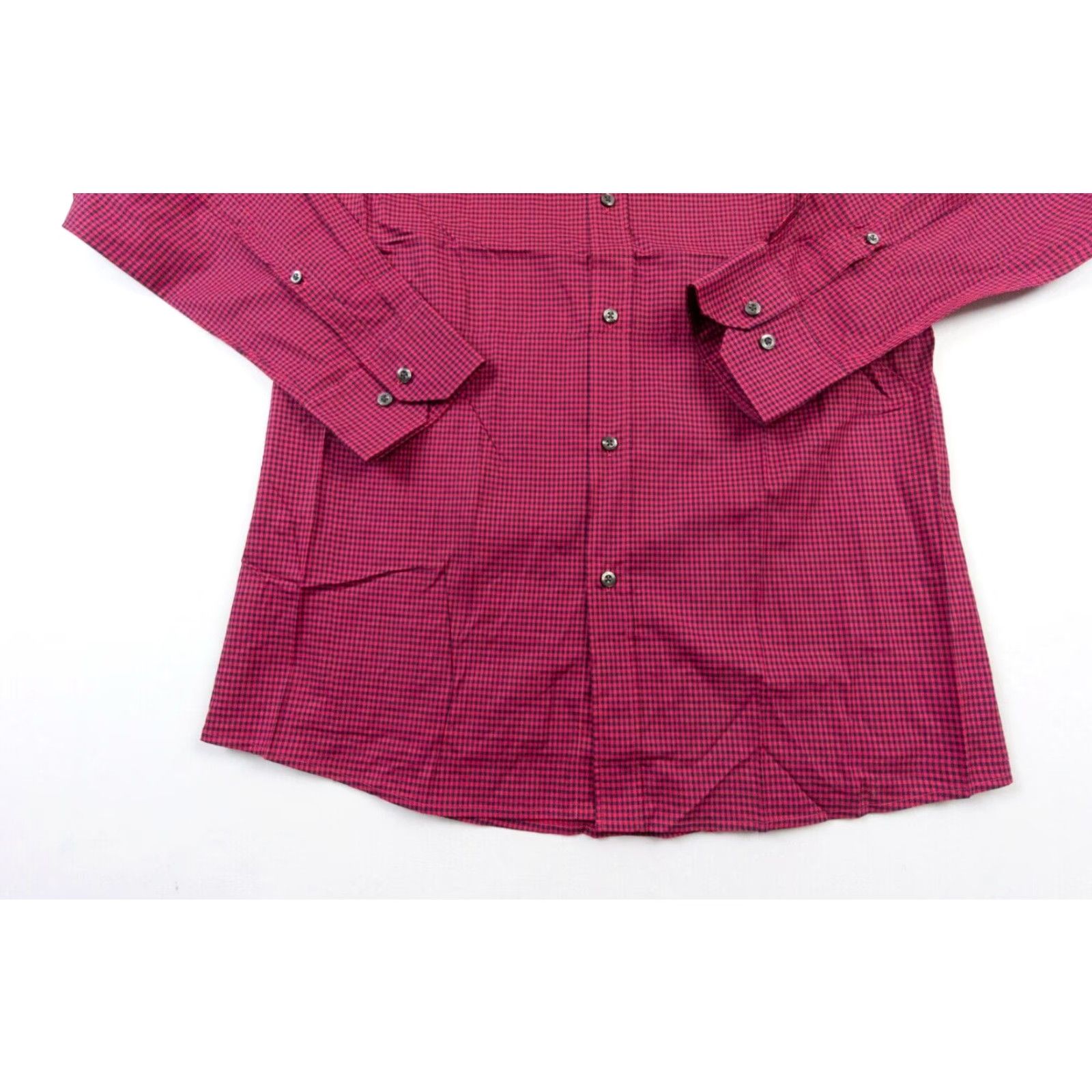 Hugo Boss VINTAGE Hugo Boss Shirt Mens Medium Red Plaid Button-Down Slim Fit Adult M Cotton Casual/Formal All Seasons Mens Size US M / EU 48-50 / 2 - 3 Thumbnail