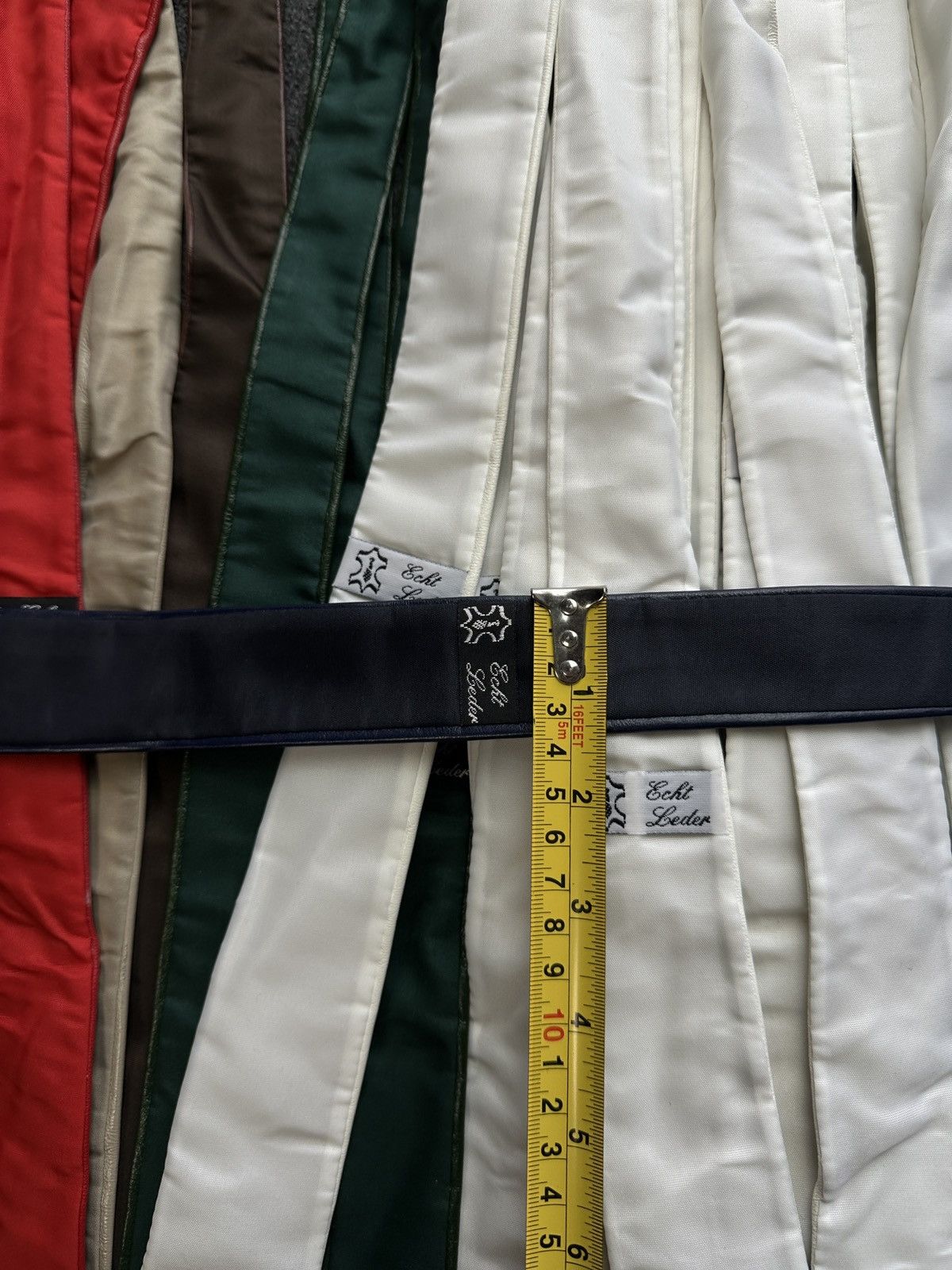 Other 🚨 LEATHER BLUE ITALY TIE LUXURY VNTG RARE OLD MONEY Size ONE SIZE - 22 Thumbnail