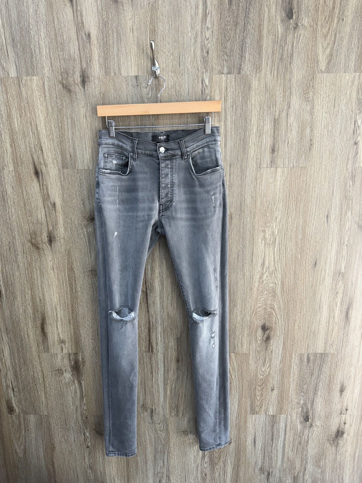 Amiri Amiri Grey Thrasher Jeans Size US 31 - 1 Thumbnail