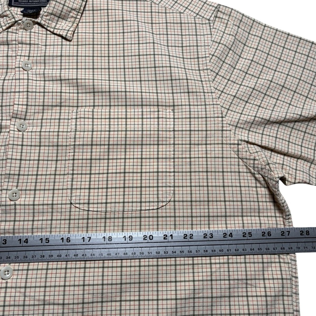 Abercrombie & Fitch Vintage Abercrombie Fitch Shirt Mens XL Beige Plaid Shirt Size US XL / EU 56 / 4 - 4 Thumbnail