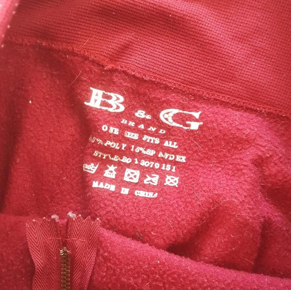 Designer Burgundy Back Zip Thick B&G Legging Size 30" / US 8 / IT 44 - 3 Thumbnail