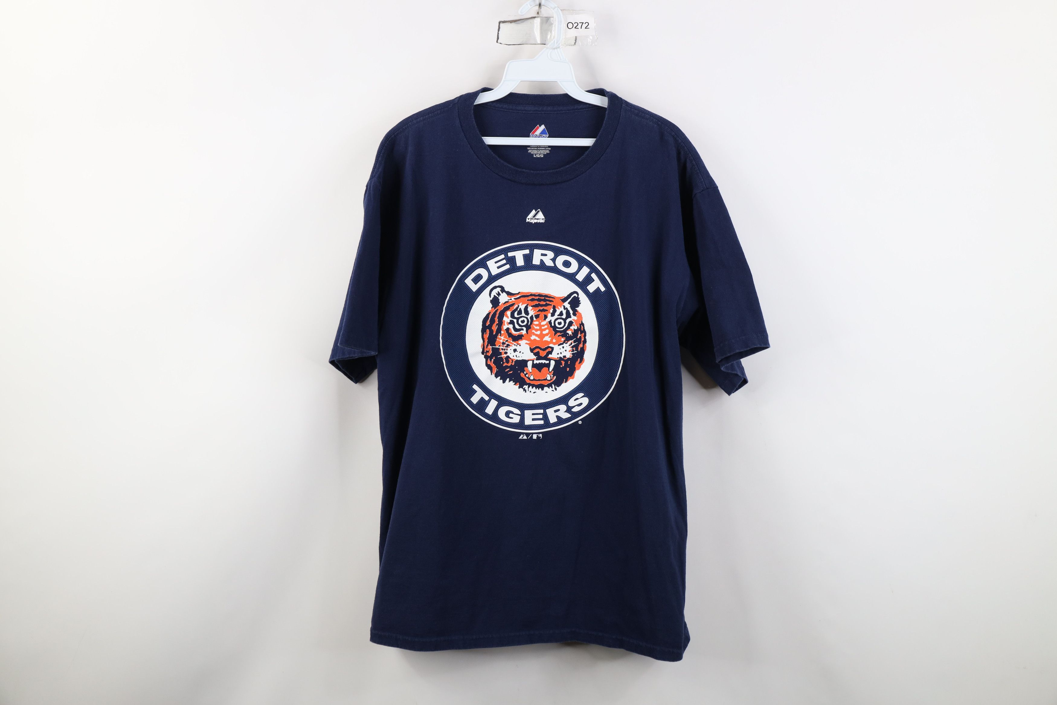 Majestic Vintage Y2K Majestic Detroit Tigers Baseball T-Shirt Blue Size US L / EU 52-54 / 3 - 1 Thumbnail