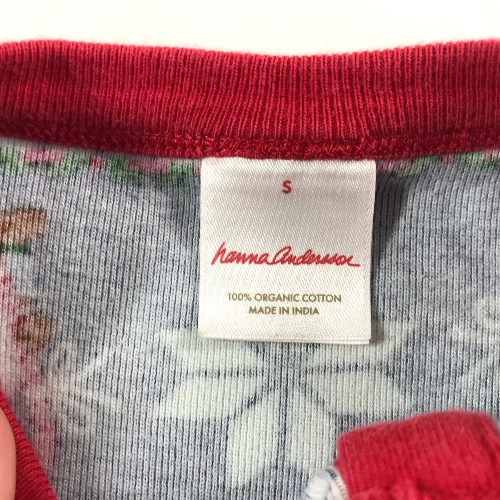 Vintage Hanna Andersson Womens Nightgown Organic Cotton Gnome Fair Isle Christmas Navy S Nightgown Dress Long Sleeve Henley Button Winter Holiday Womens Size ONE SIZE - 4 Thumbnail
