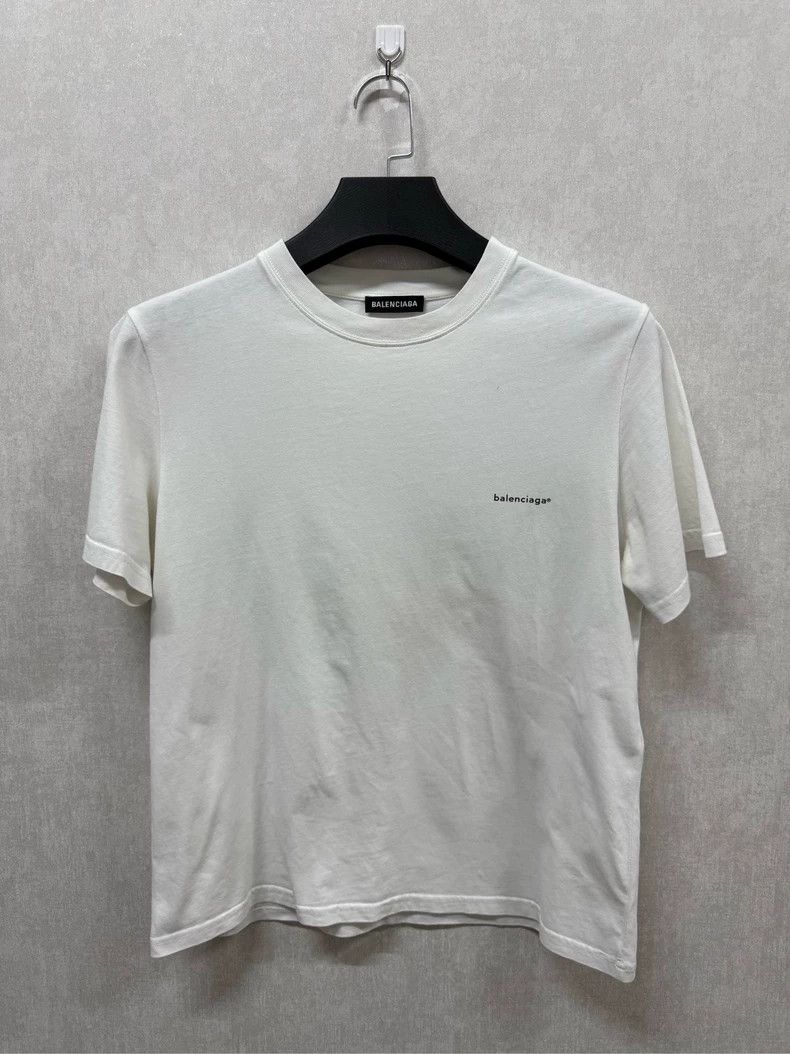 Balenciaga Balenciaga Logo print round neck short sleeve T-shirt + wh Size US M / EU 48-50 / 2 - 1 Thumbnail