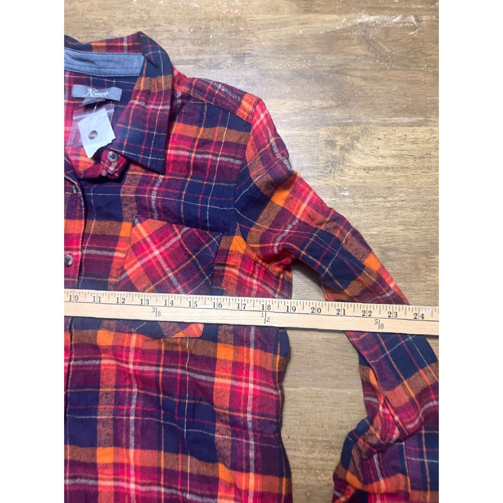 Vintage VINTAGE? No. Naturals Reflections Shirt, Women's Size Small, Red Blue, Plaid, Button Up Size S / US 4 / IT 40 - 7 Thumbnail